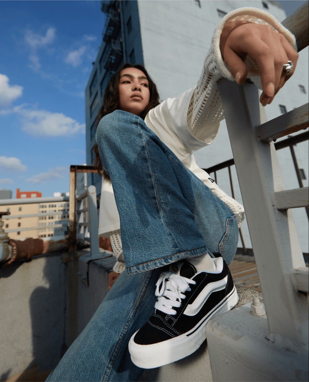 Кеды низкие женские Vans VN000CP66BT1 (5,5 US) черные фото 7