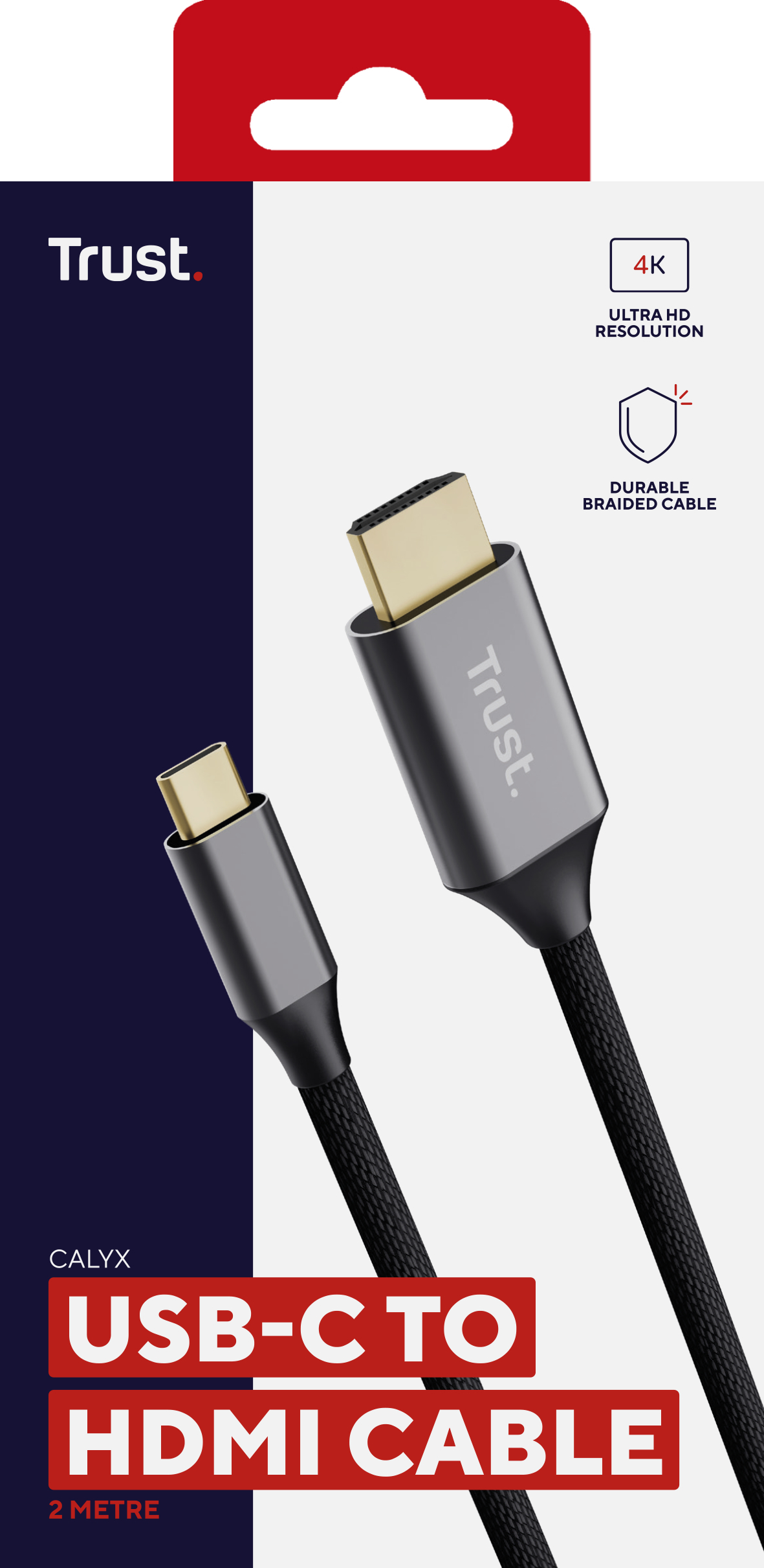 Кабель Trust Calyx USB-C - HDMI Black (25630_TRUST) фото 4