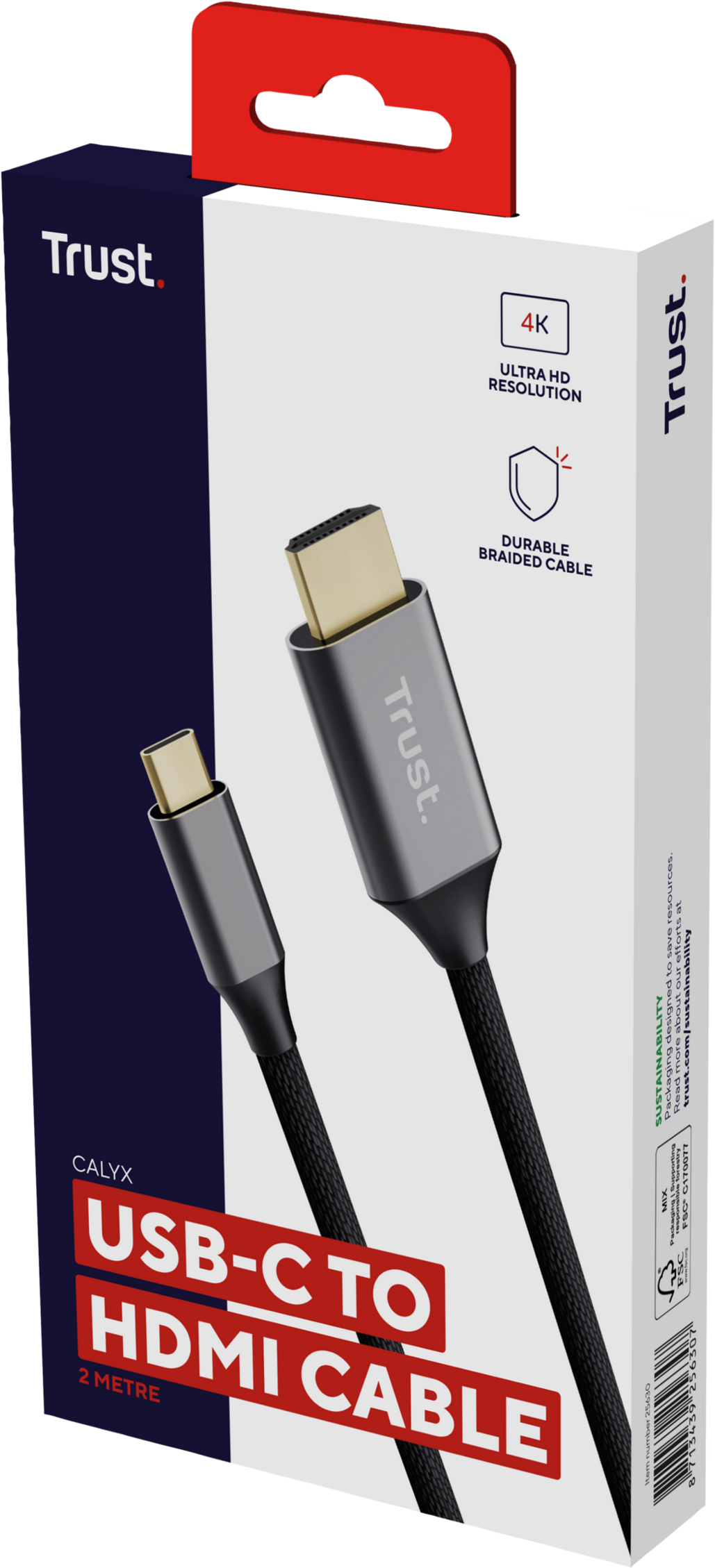 Кабель Trust Calyx USB-C - HDMI Black (25630_TRUST) фото 5