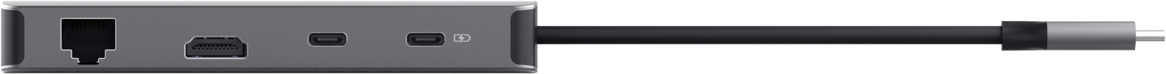 Адаптер Trust Dalyx 8in1 USB-C - USB-А 3.2/USB-A 2.0/2xUSB-С/HDMI/Ehernet/SD/microSD 0.5m Gray (25672_TRUST) фото 