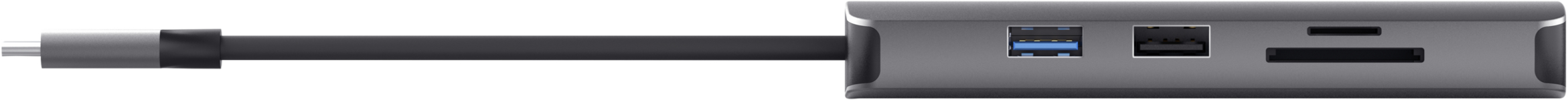 Адаптер Trust Dalyx 8in1 USB-C - USB-А 3.2/USB-A 2.0/2xUSB-С/HDMI/Ehernet/SD/microSD 0.5m Gray (25672_TRUST) фото 