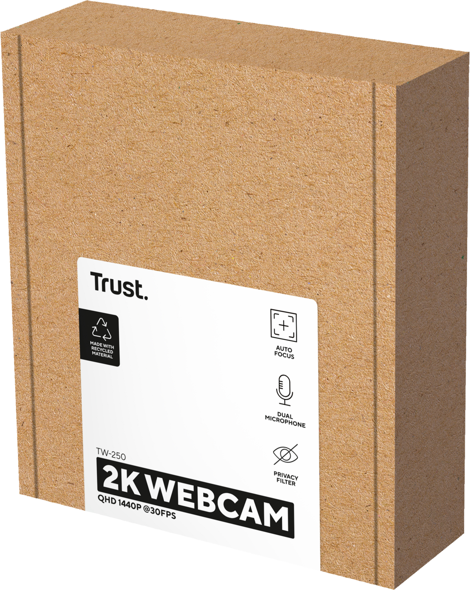Веб-камера Trust TW-250 QHD Webcam Eco Black (24733_TRUST)фото