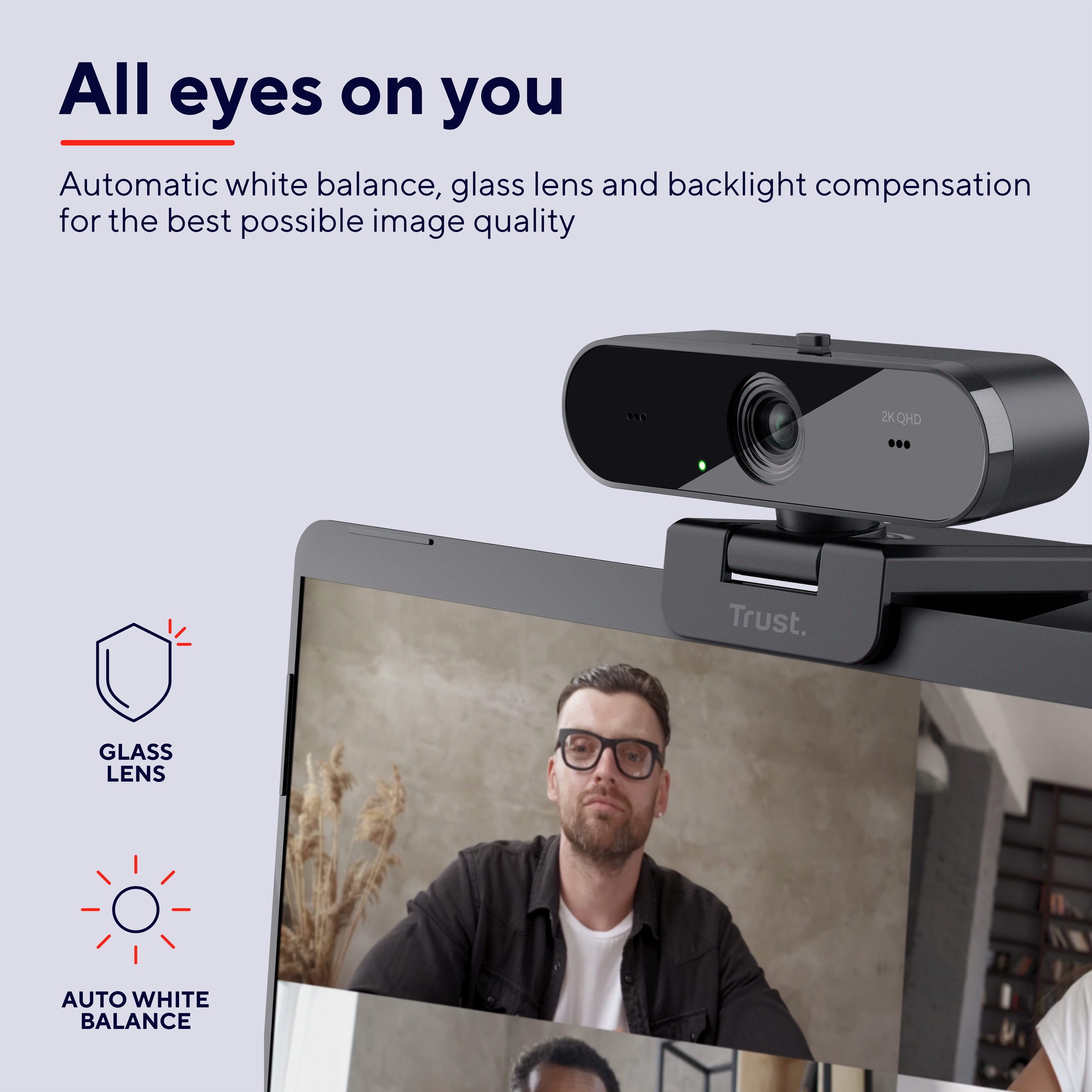 Веб-камера Trust TW-250 QHD Webcam Eco Black (24733_TRUST)фото