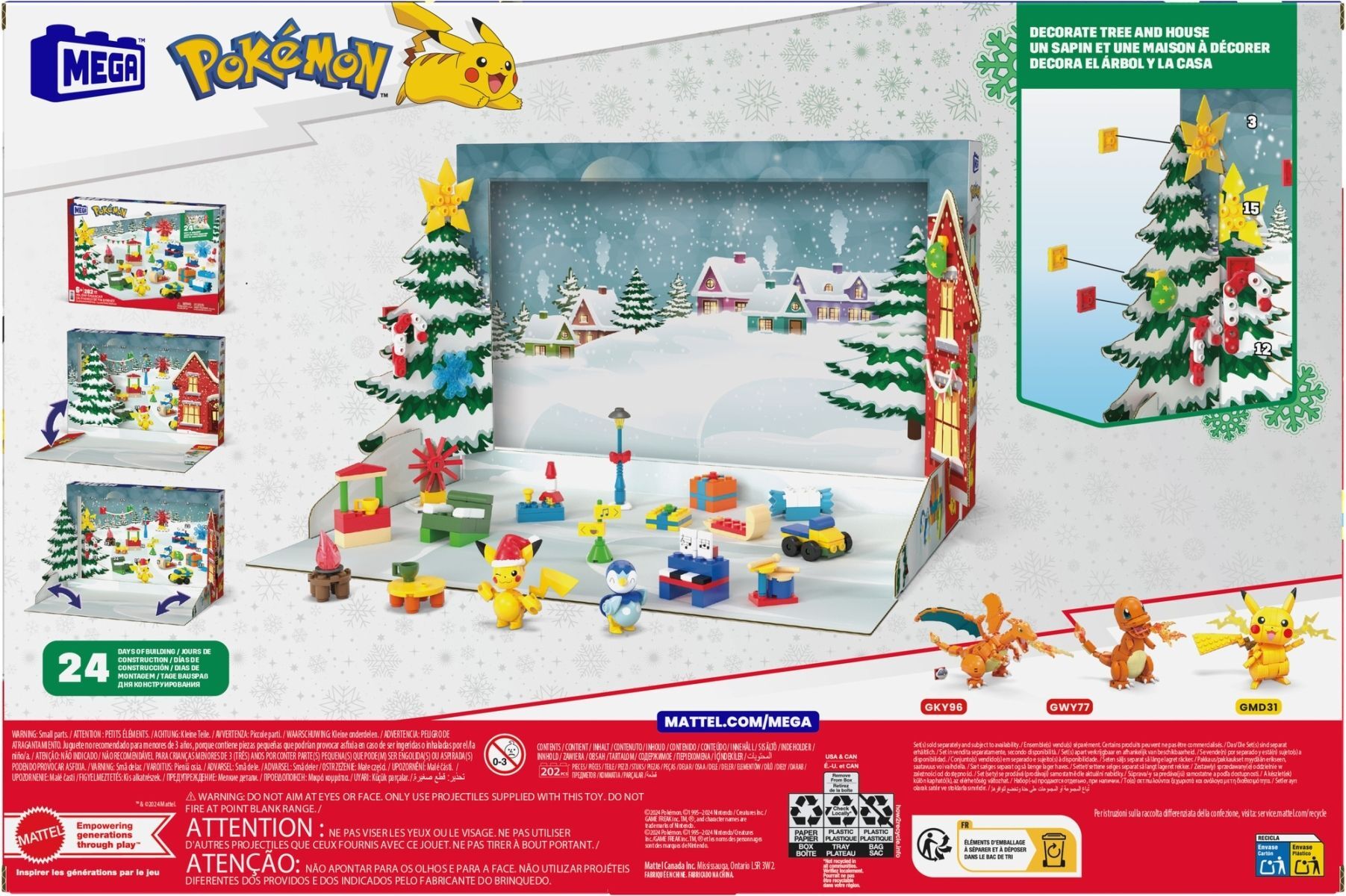 Адвент-календарь "Зимние приключения Покемонов" Mega Construx (GYG99) фото 7