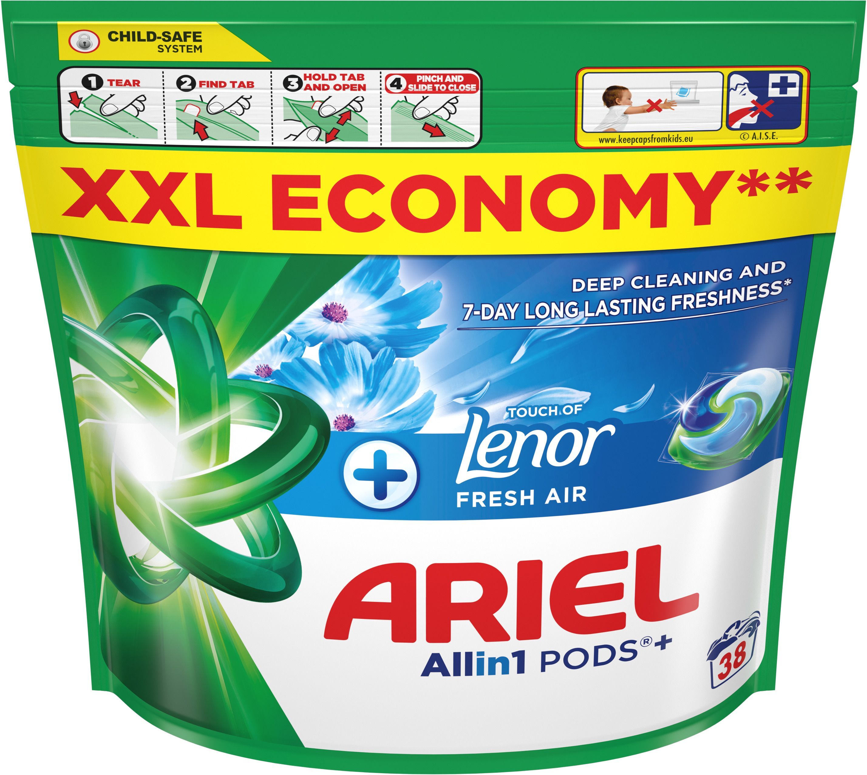 Капсули для прання Ariel Pods All-in-1 Touch of Lenor 38 штфото2
