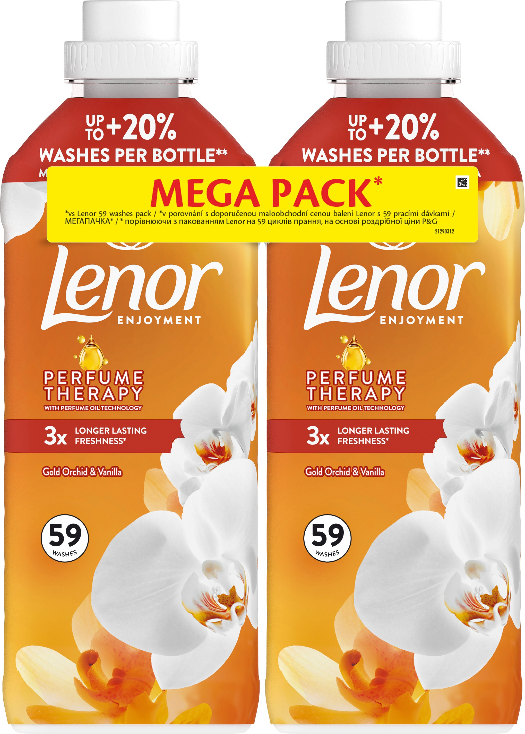 Кондиціонер для білизни Lenor орхідея та ваніль 2x1,239лфото2