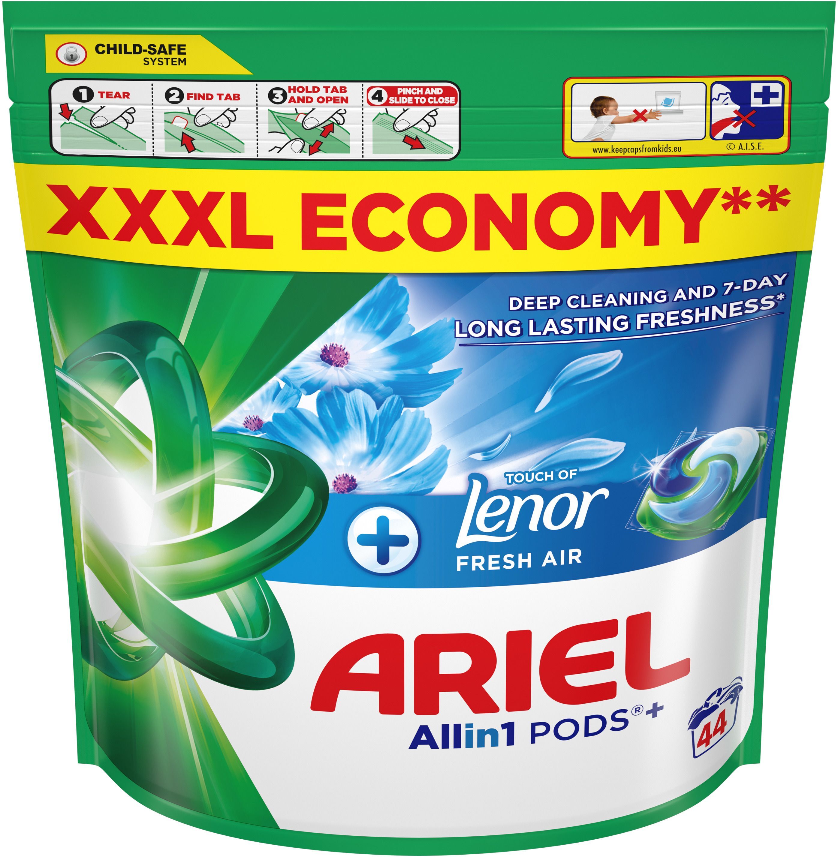 Капсулі для прання Ariel Pods All-in-1 Touch of Lenor 44 штфото2