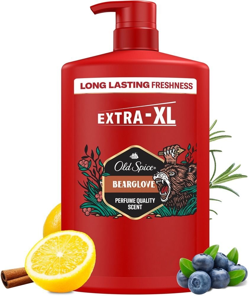 Гель для душу Old Spice та шампунь 2-в-1 Bearglove 1000млфото2