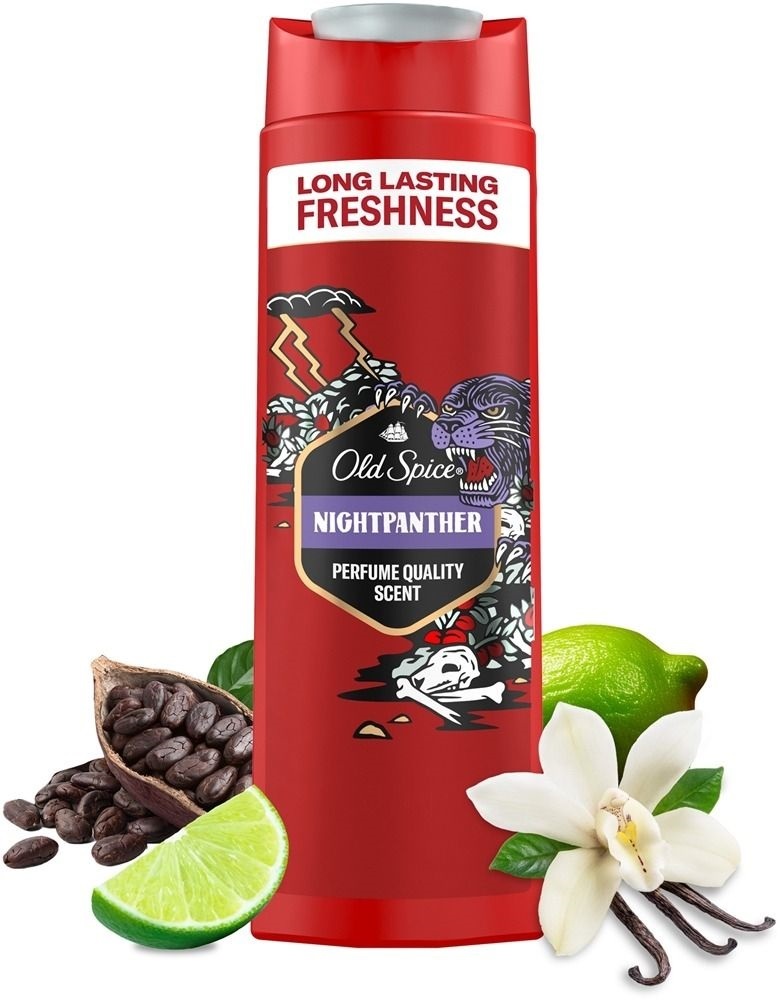Гель для душа Old Spice и шампунь 2-в-1 Night Panther 400мл фото 2
