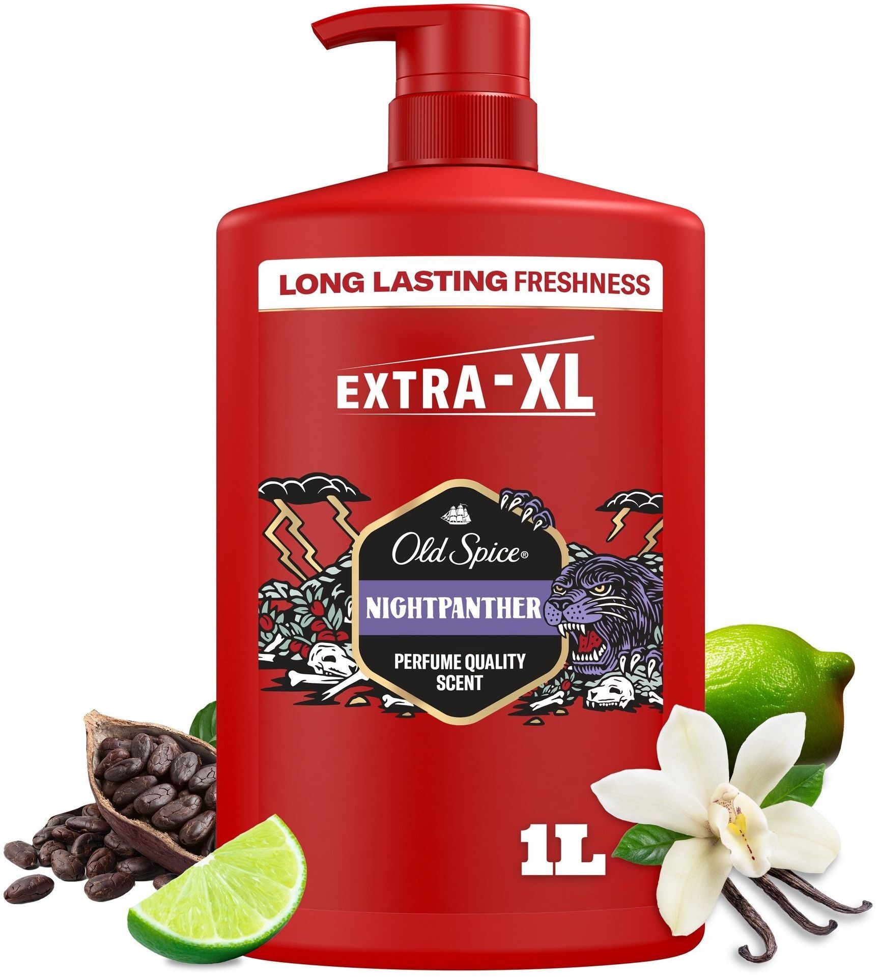 Гель для душа Old Spice и шампунь 2-в-1 Night Panther 1000мл фото 2