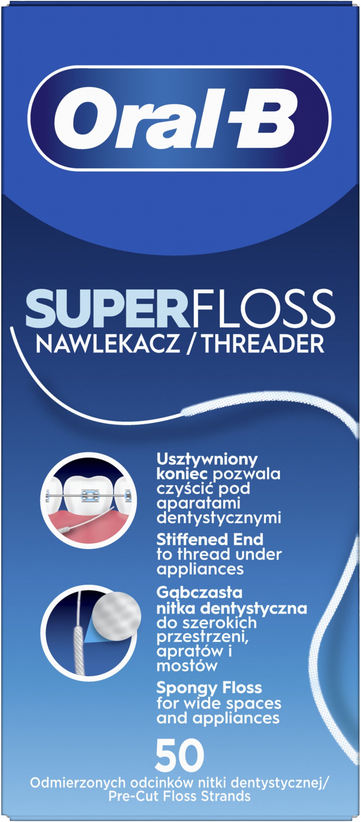 Зубная нить Oral-B SuperFloss 50м фото 2