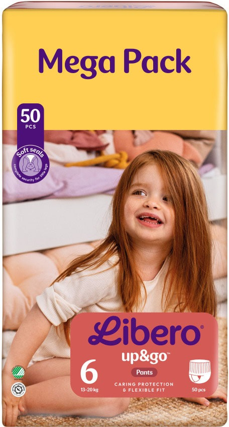 Подгузники Libero Up&Go Размер 6 13-20 кг 50 шт фото 2