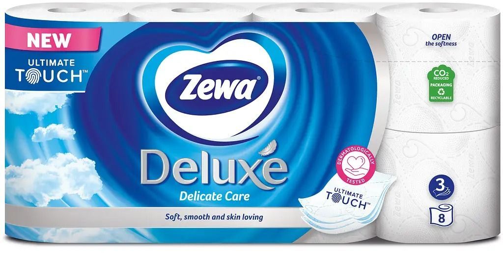 Туалетная бумага Zewa Deluxe (белая) WinterLE 8шт фото 