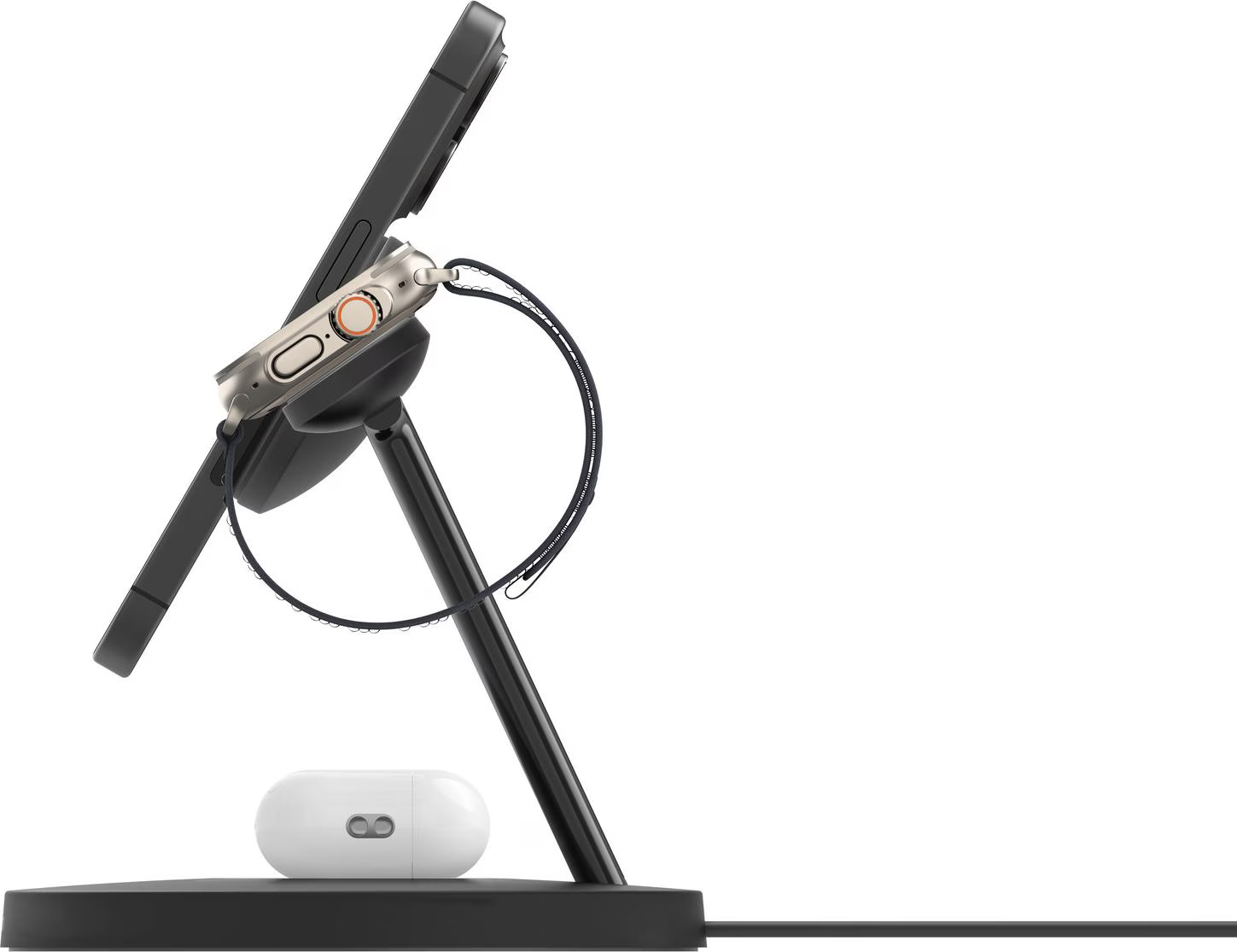 Беспроводное зарядное устройство Belkin 3in1 Magnetic Pad Qi2 15Вт, Black (WIZ032KQBK) фото