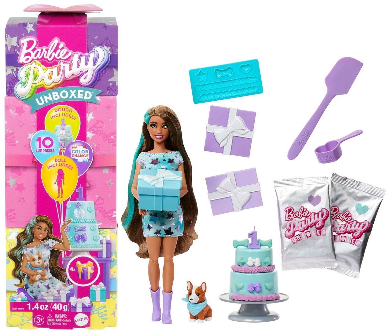 Лялька Barbie Вечірка-сюрприз у бірюзових тонах (JFG72)фото5