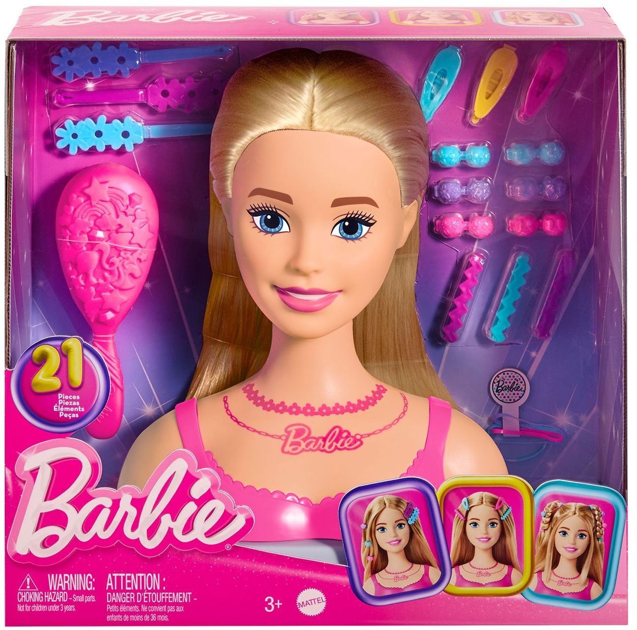 Лялька-манекен Barbie для зачісок, Класика з аксесуарами (HMD88)фото5