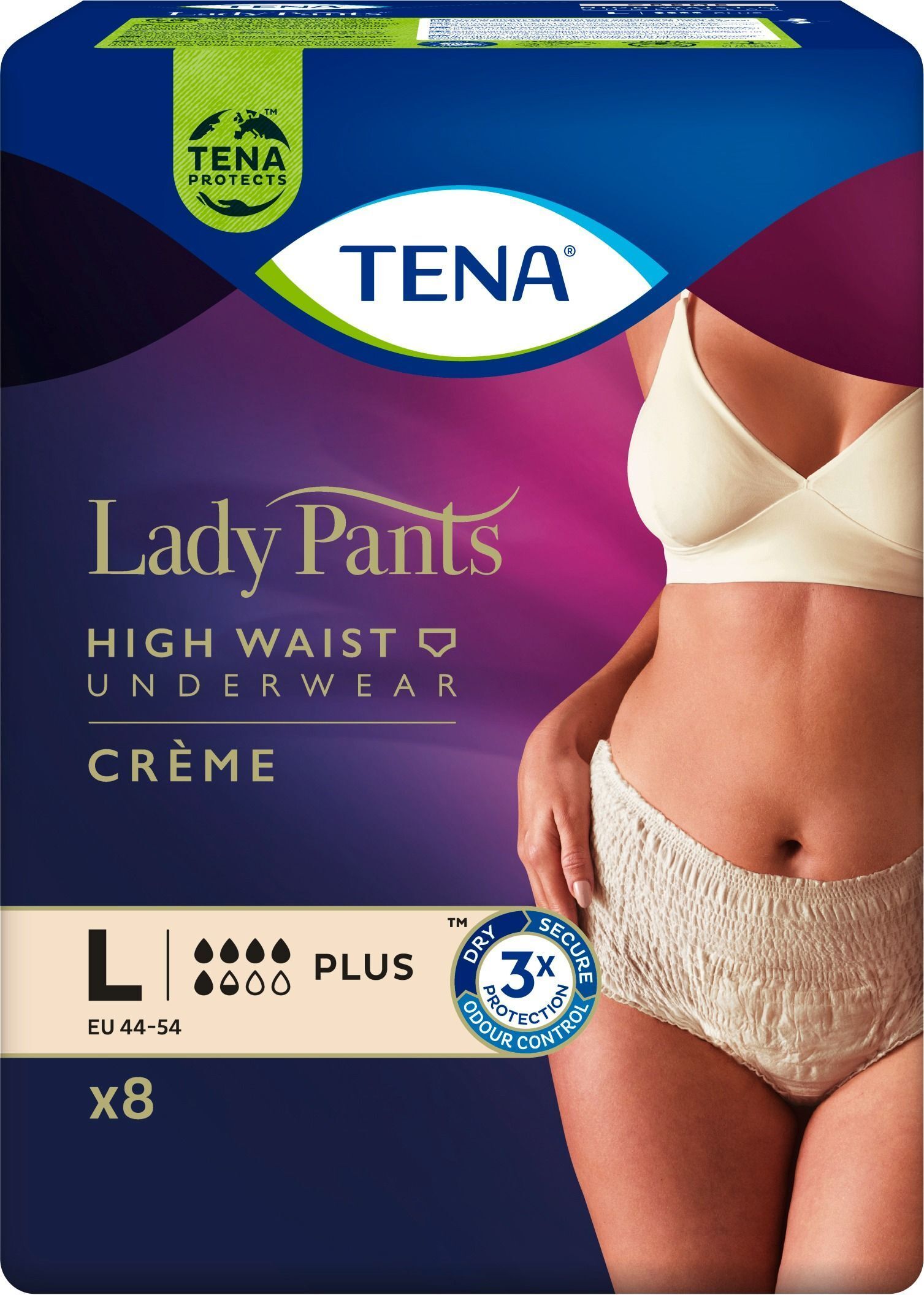 Урологічні труси для жінок Tena LadyPants Plus L Crème East 8штфото