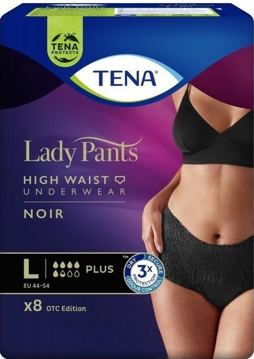 Урологические трусы для женщин Tena LadyPants Plus L Black East 8шт фото 2