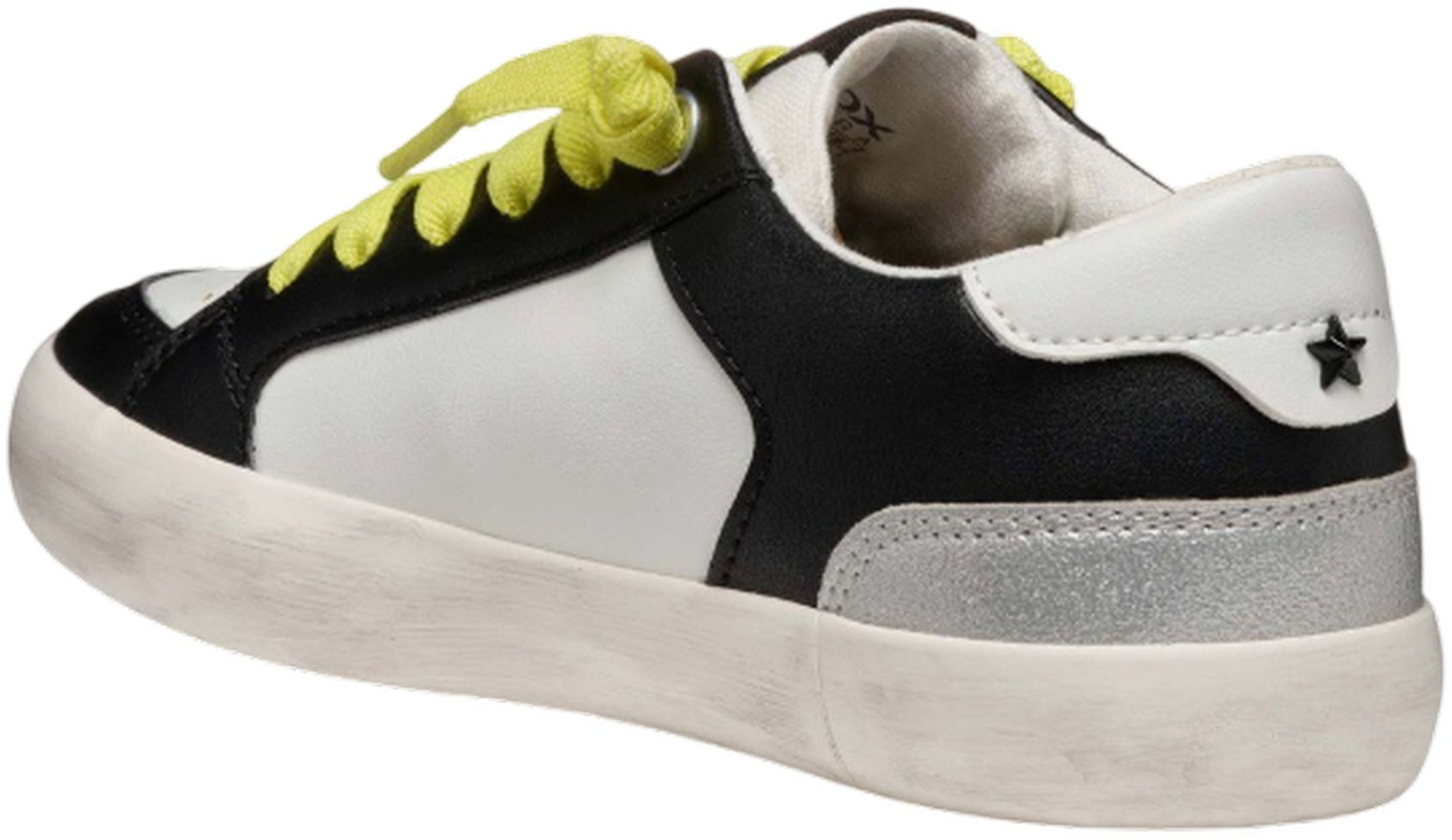 Кеди низькі для дівчаток Geox Gisli J554NA-000BC-C0404 35 білий/чорнийфото2