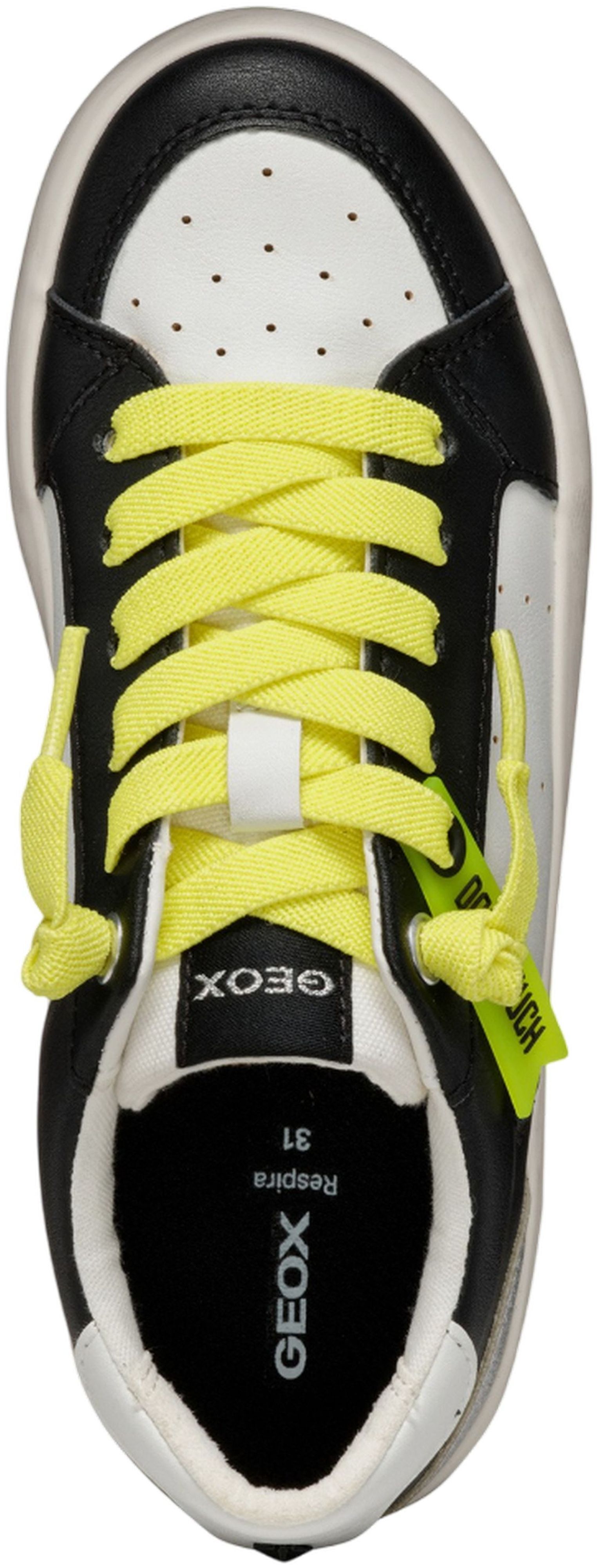 Кеди низькі для дівчаток Geox Gisli J554NA-000BC-C0404 35 білий/чорнийфото7