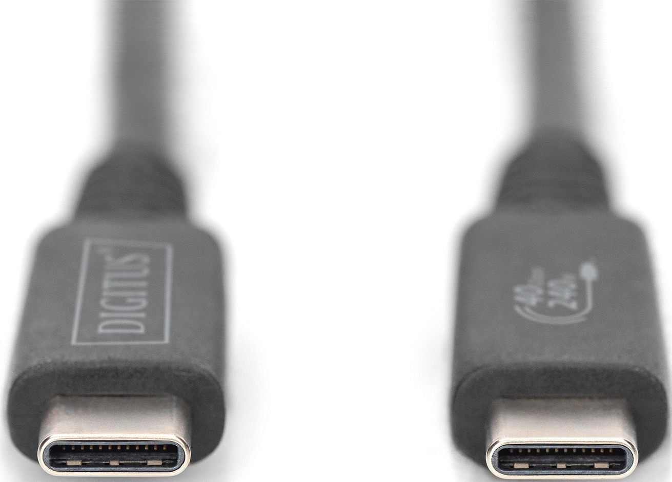 Кабель DIGITUS USB-C - Type-C, 1m Black (AK-300343-008-S)фото2