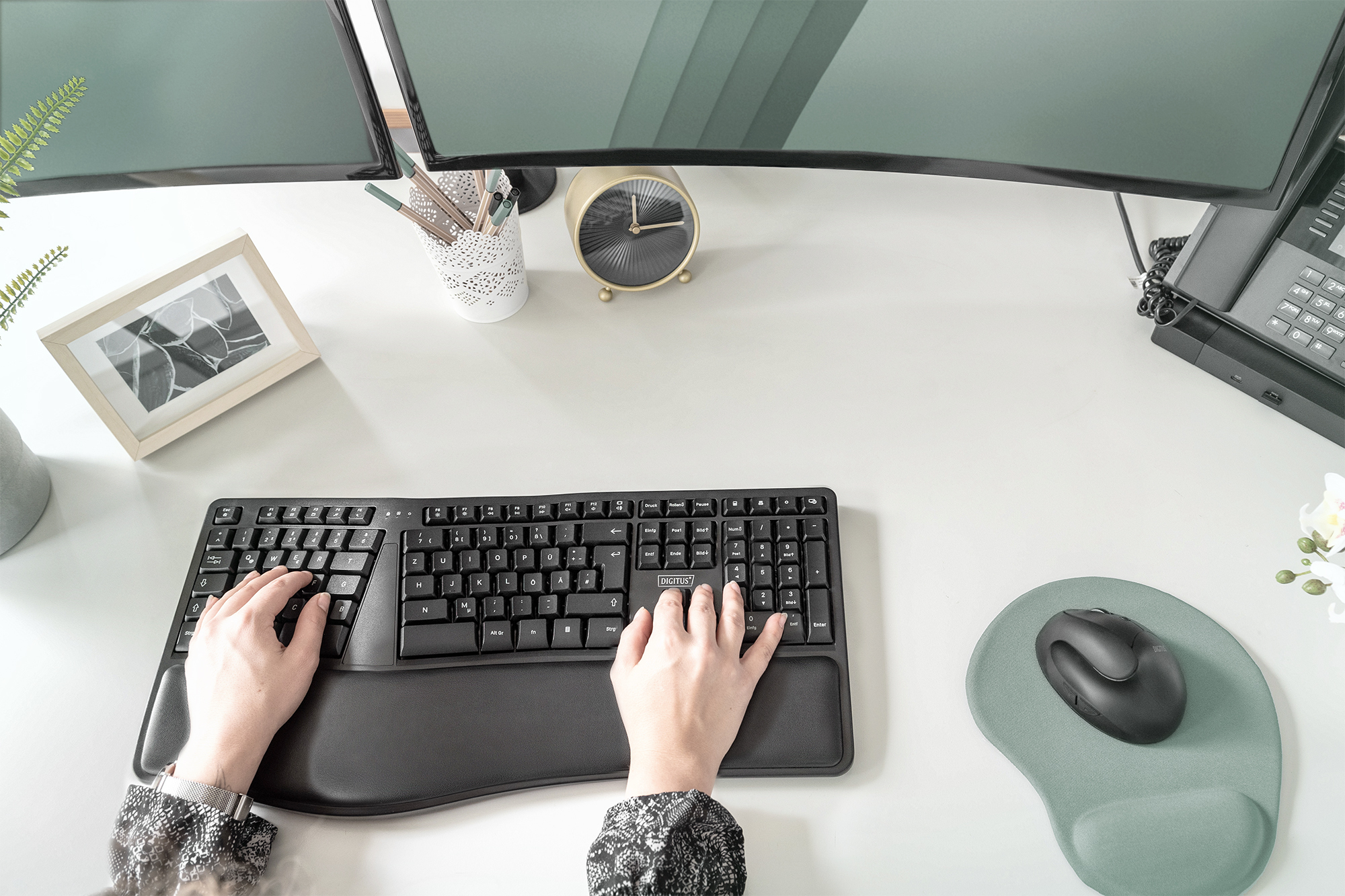 Клавиатура DIGITUS Ergonomic Wireless (DA-20157) фото 9