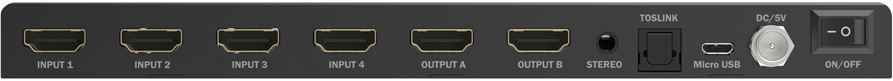 Переключатель DIGITUS 4x2 HDMI Matrix Switch / Multi-Viewer, 4K/30Hz (DS-55345) фото 5