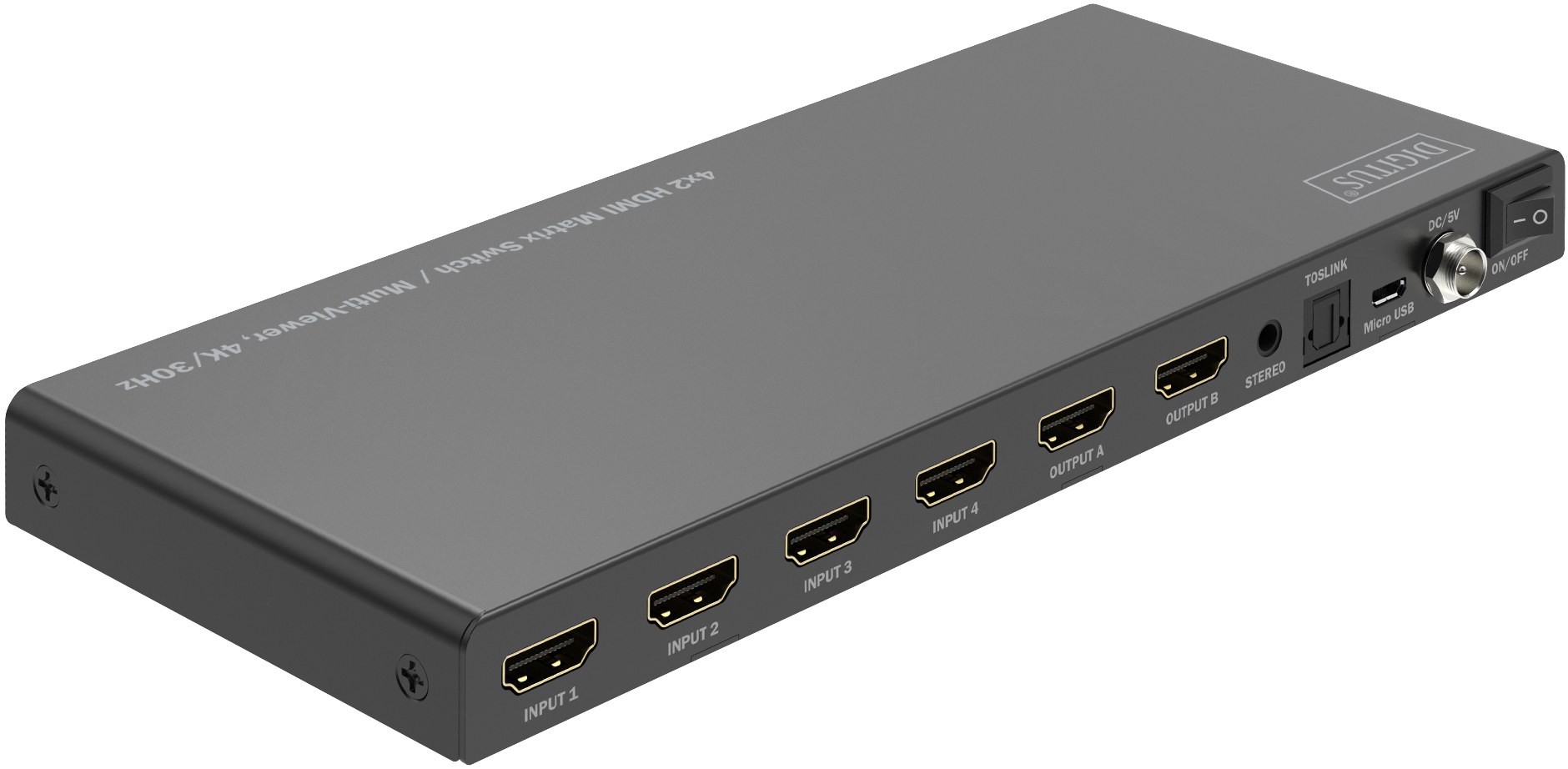 Переключатель DIGITUS 4x2 HDMI Matrix Switch / Multi-Viewer, 4K/30Hz (DS-55345) фото 6