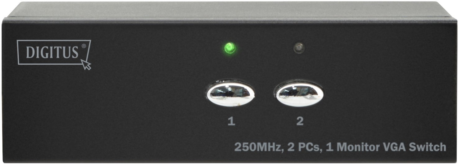Переключатель DIGITUS VGA, DC9V, 300мА, 1080pITUS VGA Full HD 2х1 (DS-44100-1) фото