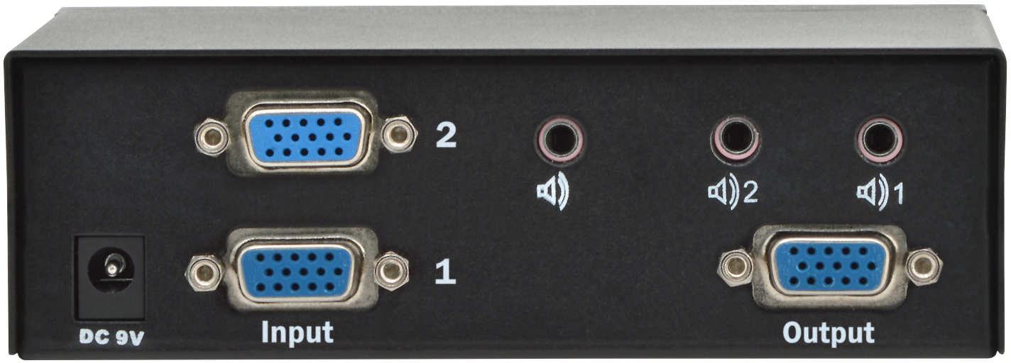 Переключатель DIGITUS VGA, DC9V, 300мА, 1080pITUS VGA Full HD 2х1 (DS-44100-1) фото 4