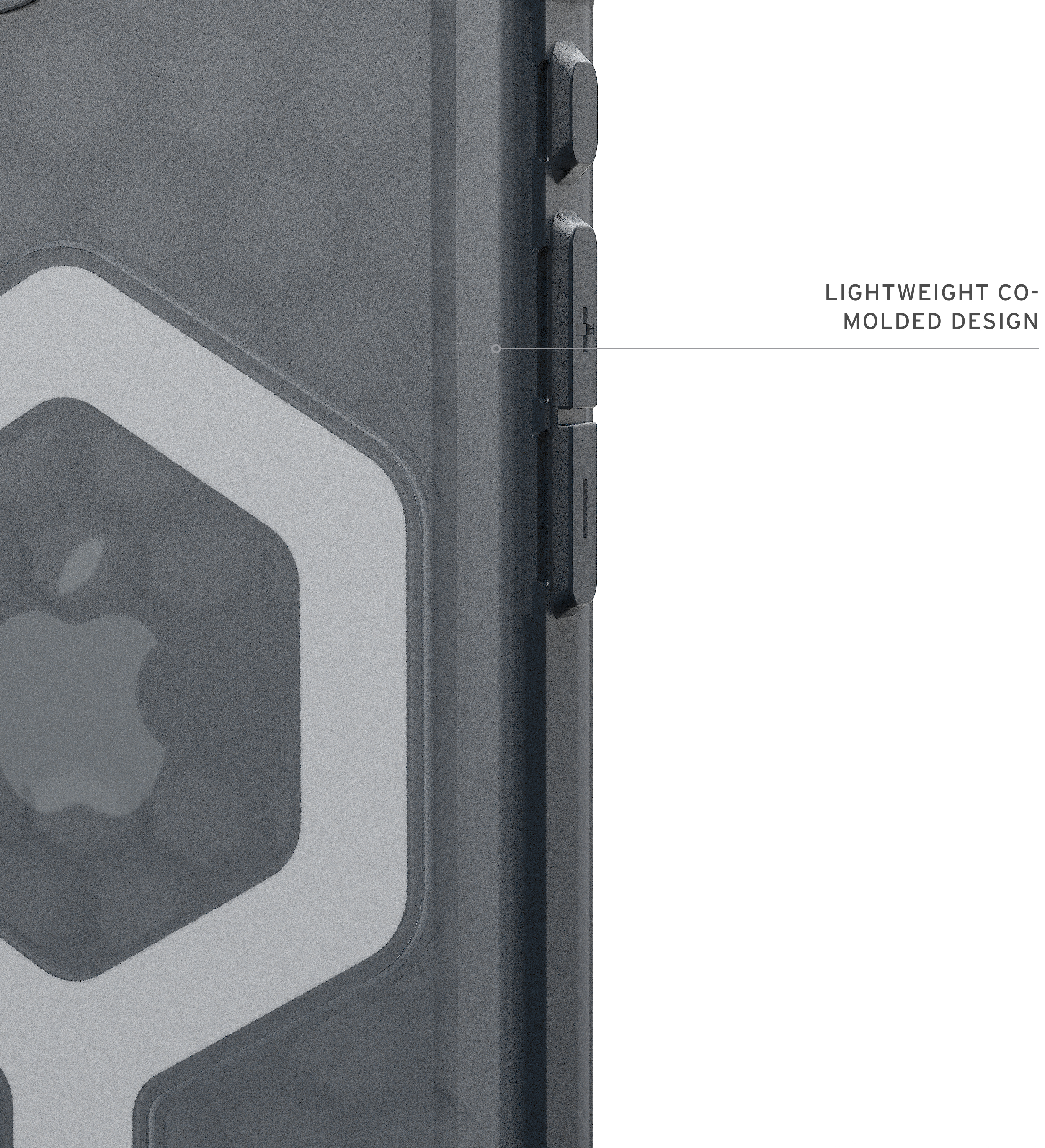 Чохол UAG для iPhone 16E, Essential Armor MagSafe, Ashфото7