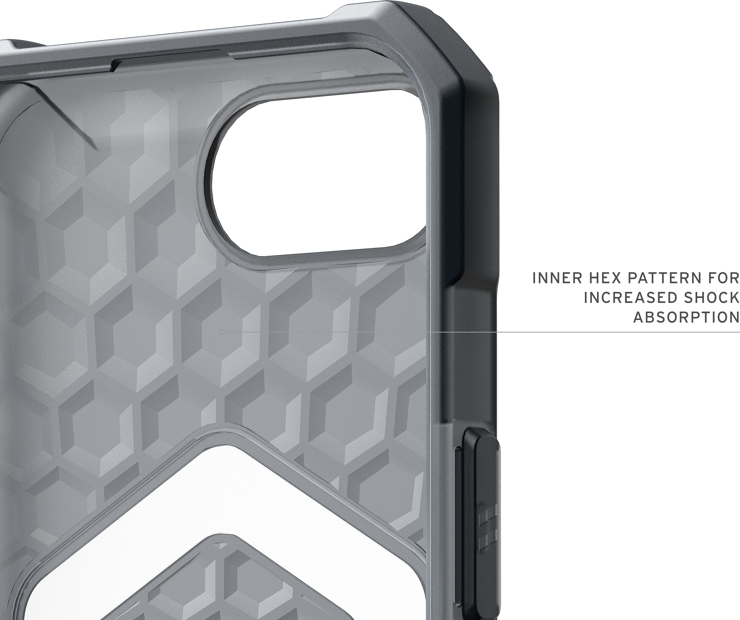 Чохол UAG для iPhone 16E, Essential Armor MagSafe, Ashфото9