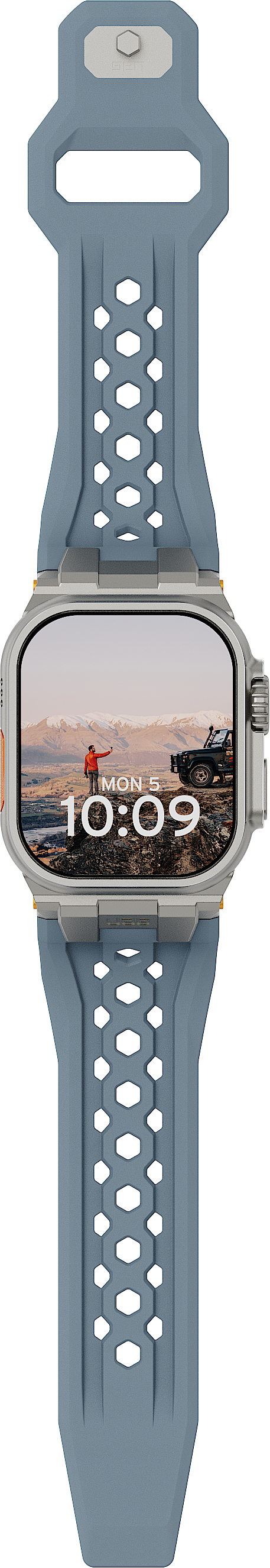 Ремінець UAG для Apple Watch Ultra 2/Ultra-49/46/45/44mm, Monarch, Cloud Blue/Titanium (194158114136)фото4