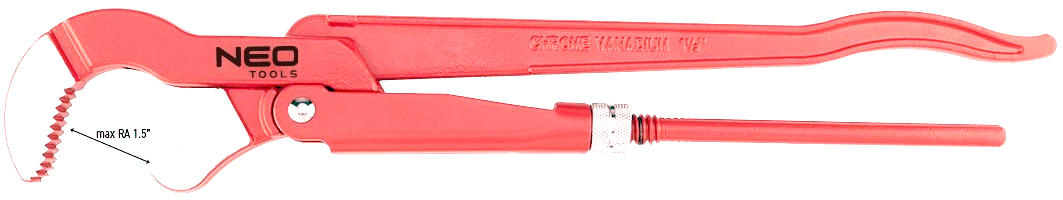 Ключ трубний Neo Tools, 45° (02-421)фото2
