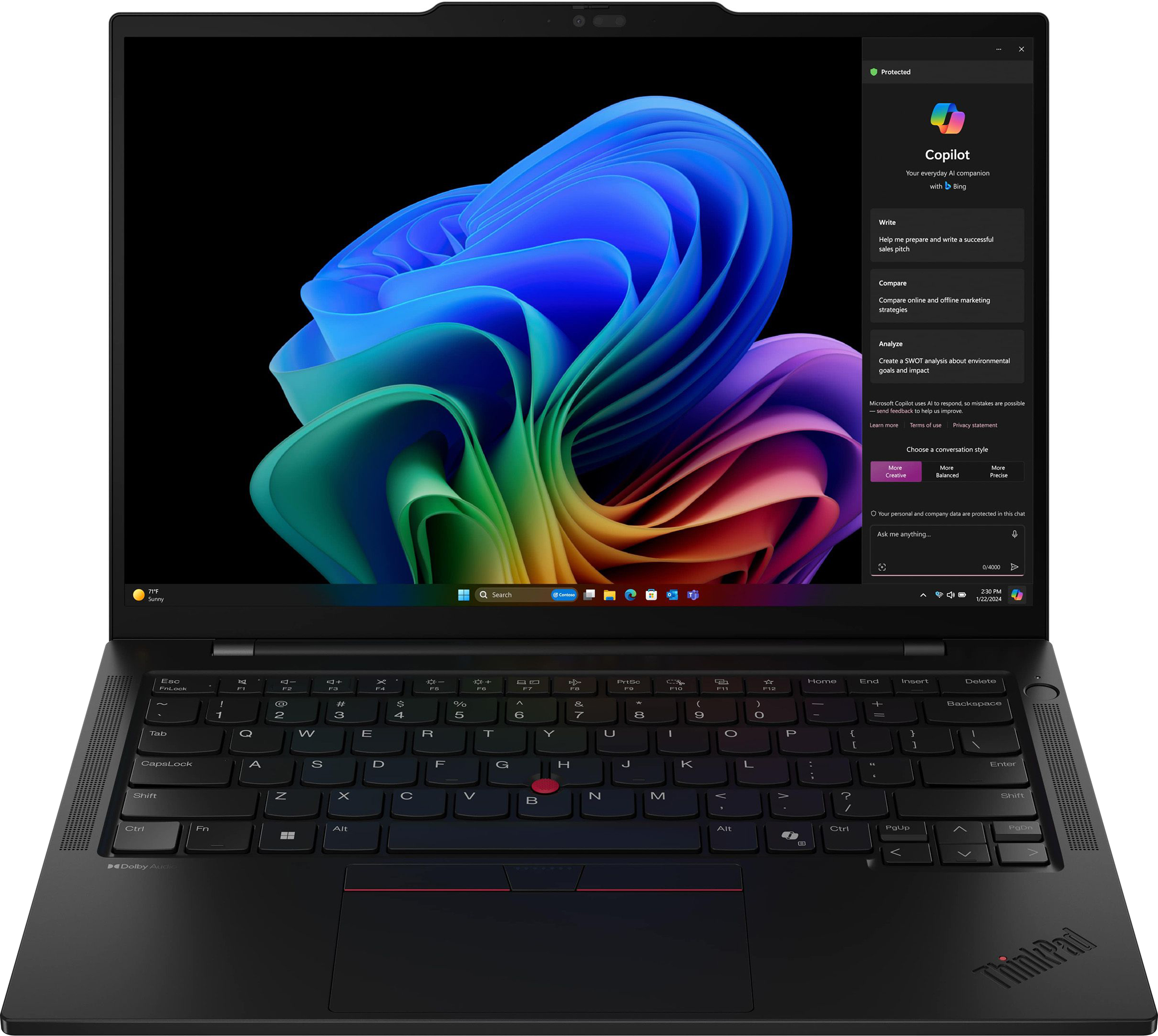 Ноутбук LENOVO ThinkPad T14s Gen 6 (21M10001RA)фото2