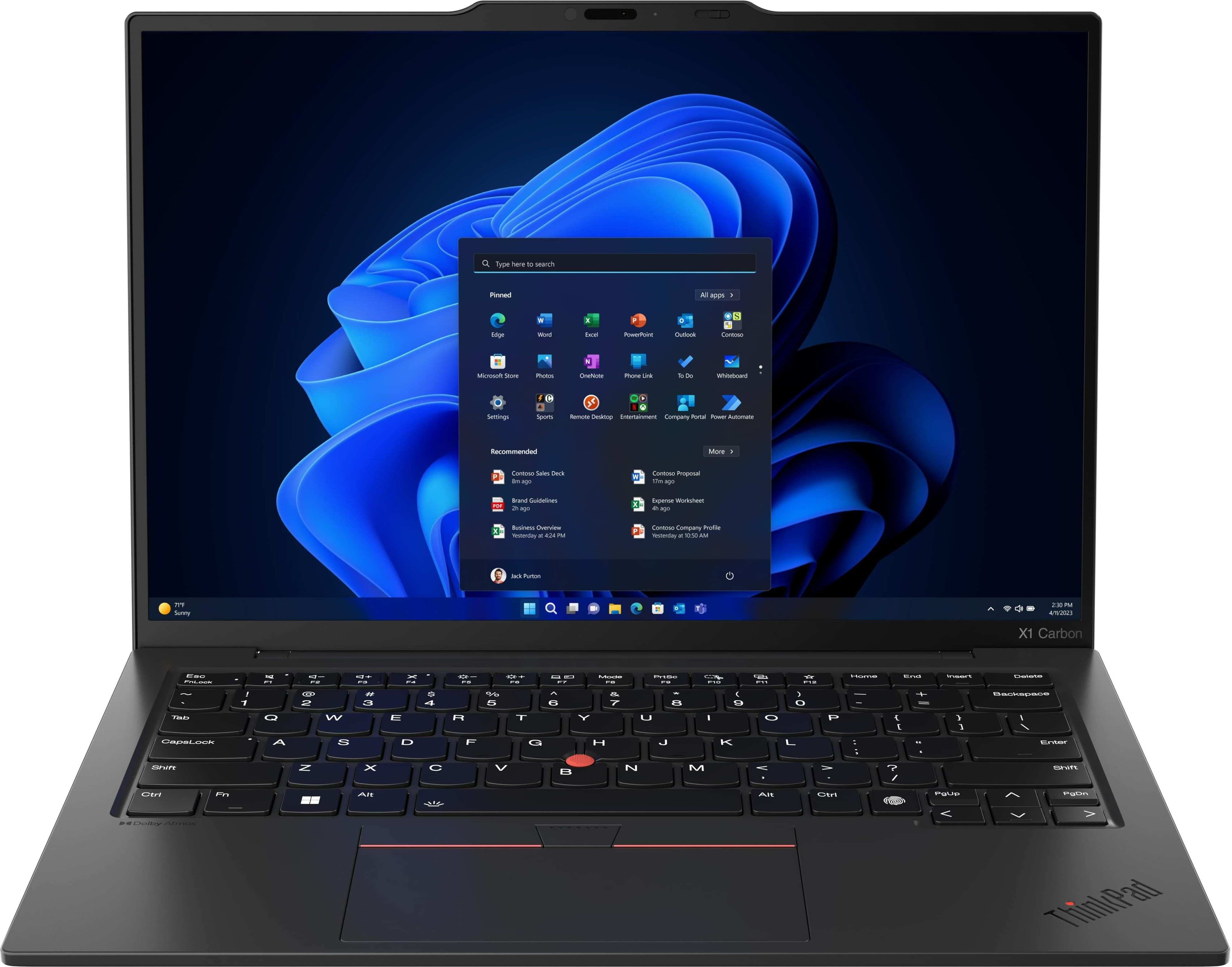 Ноутбук LENOVO ThinkPad X1 Carbon Gen 12 (21KDSH7600) фото 2