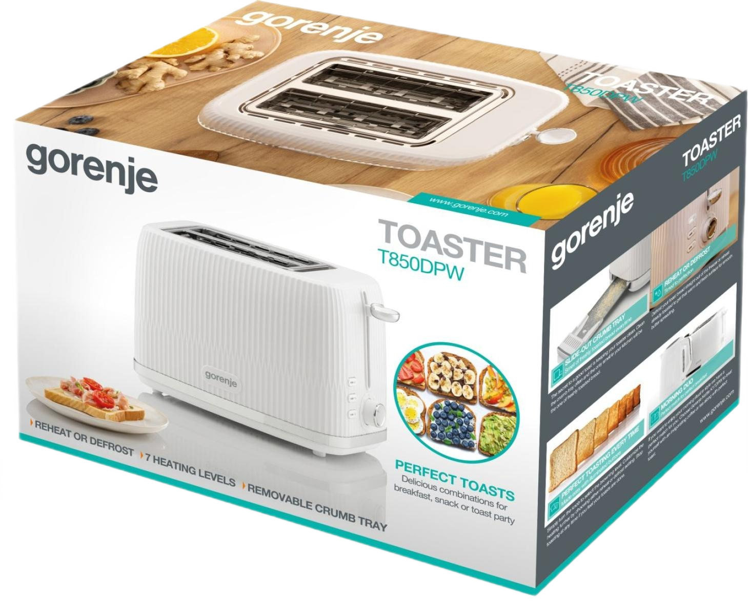 Тостер Gorenje T850DPW фото 6