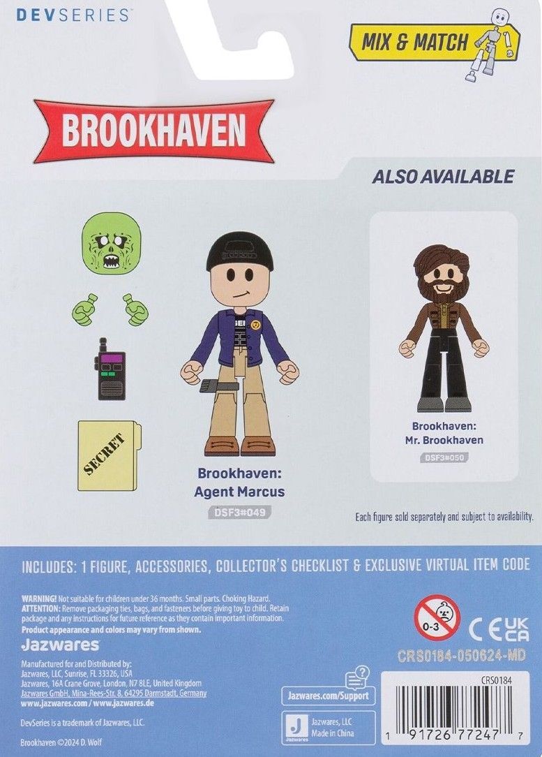 Ігрова колекційна фігурка DevSeries Core Figures Brookhaven: Agent Marcus (CRS0184)фото7