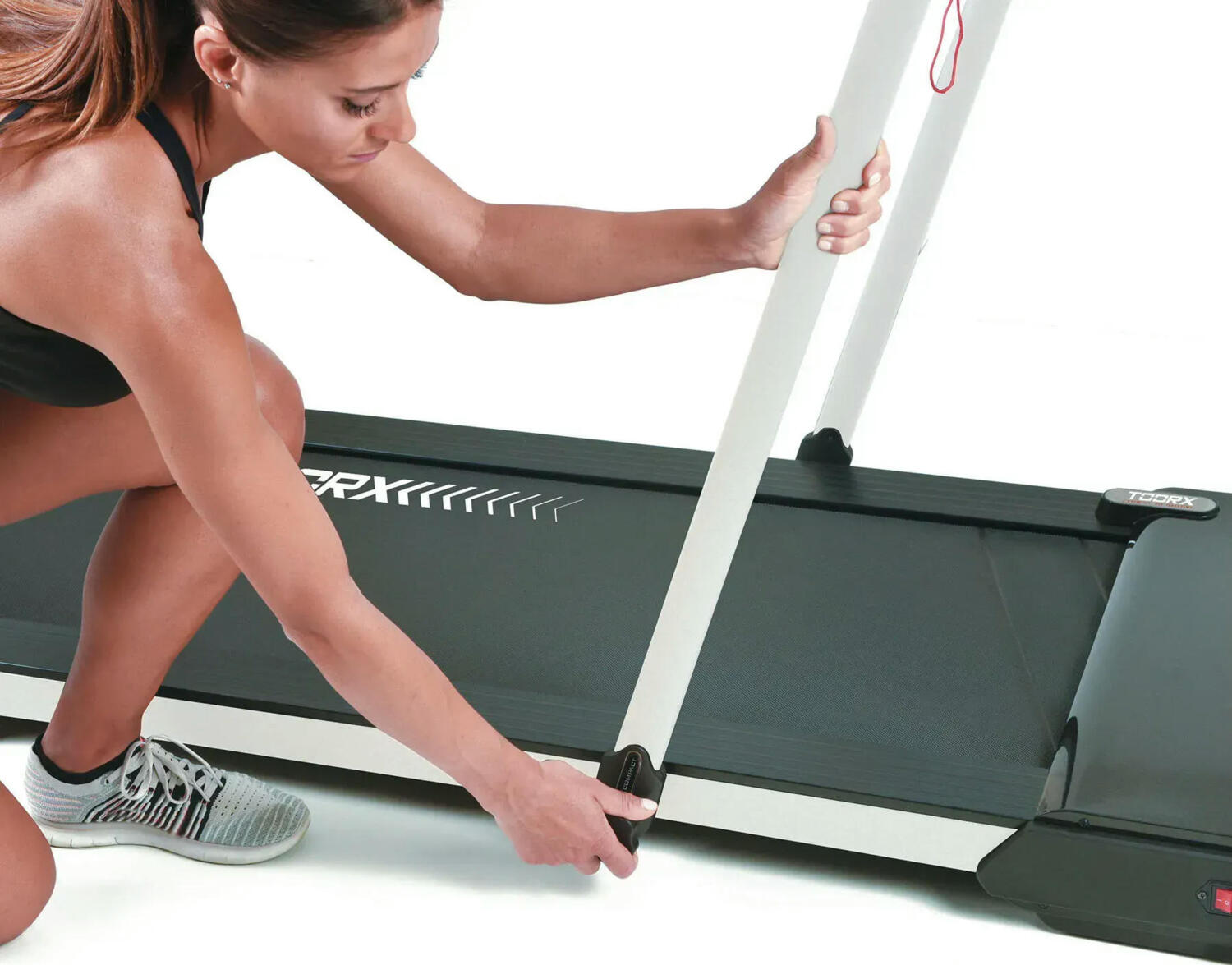 Бігова доріжка Toorx Treadmill City Compact Pearl White (CITY-COMPACT-W)фото