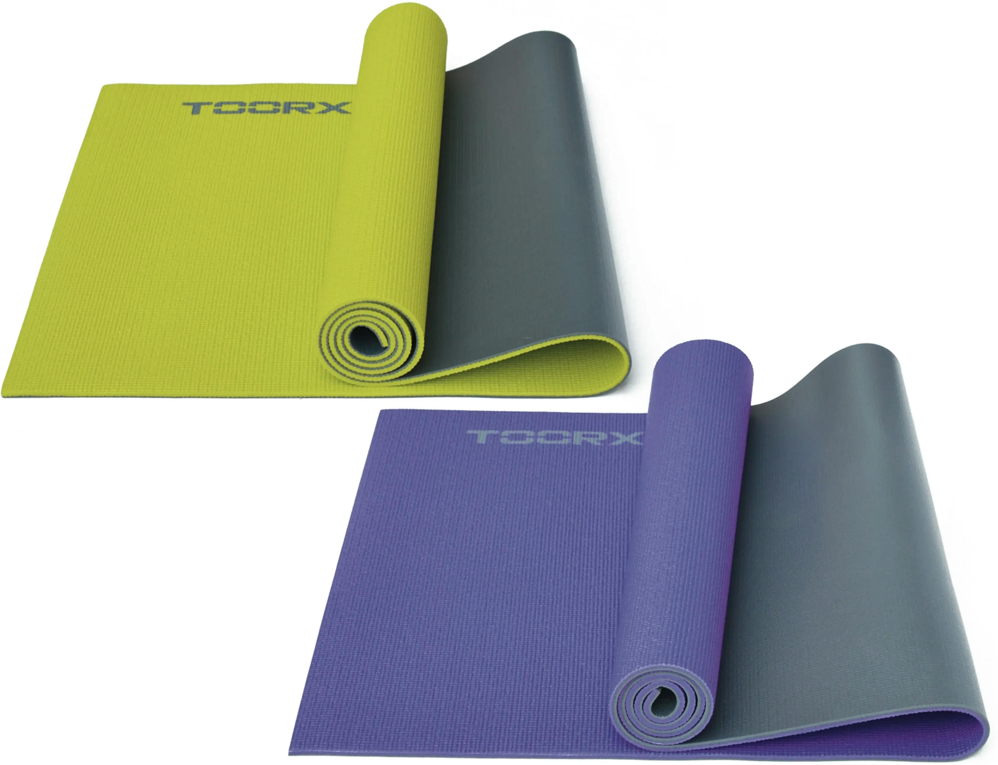 Килимок спортивний Toorx Yoga PVC 173х60х0,6см для йоги та фітнесу Viola/Antracite (MAT-177)фото
