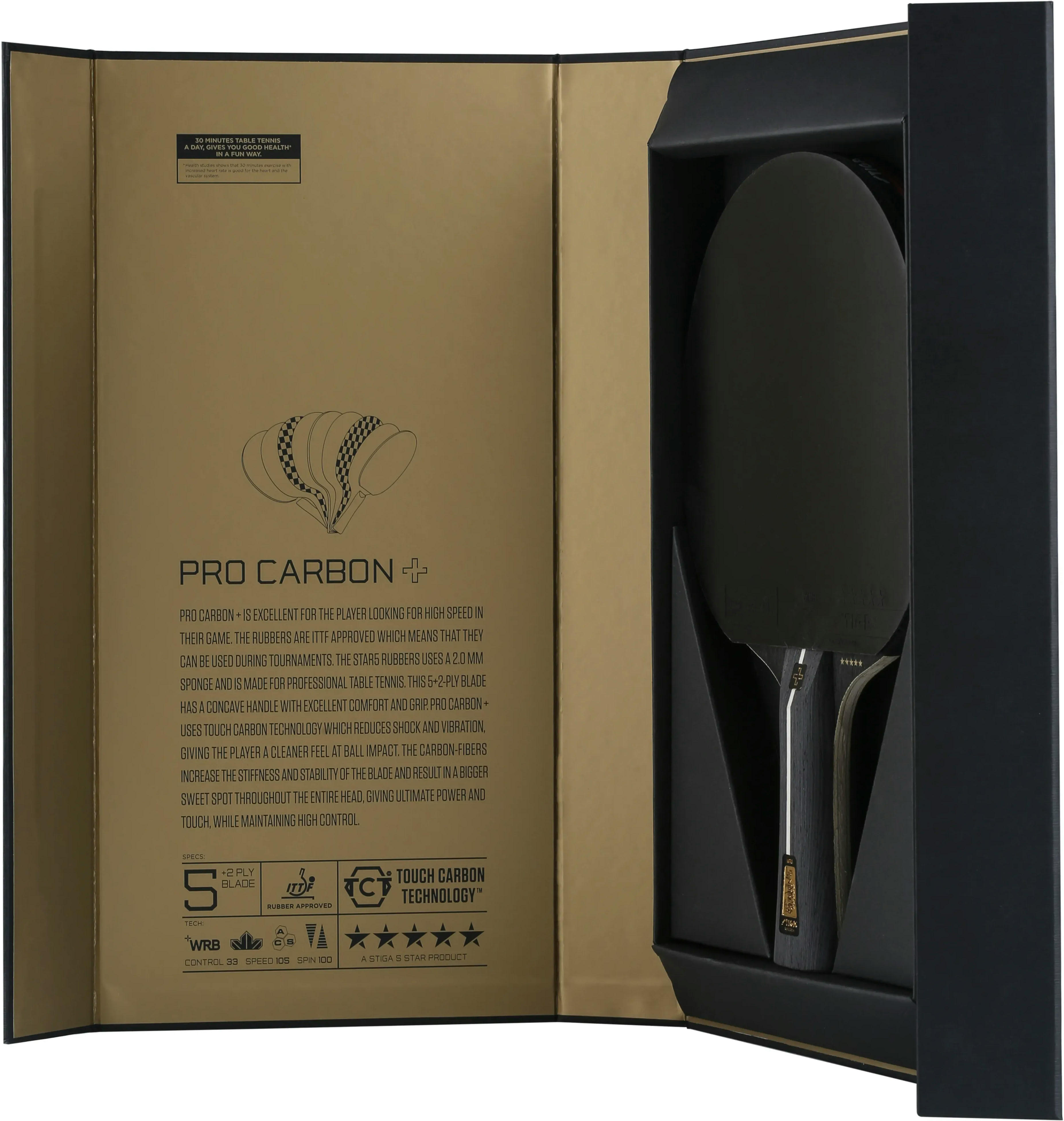 Ракетка для настольного тенниса Stiga Pro Carbon Plus 5 Star FL (1215-2820-01) фото 3