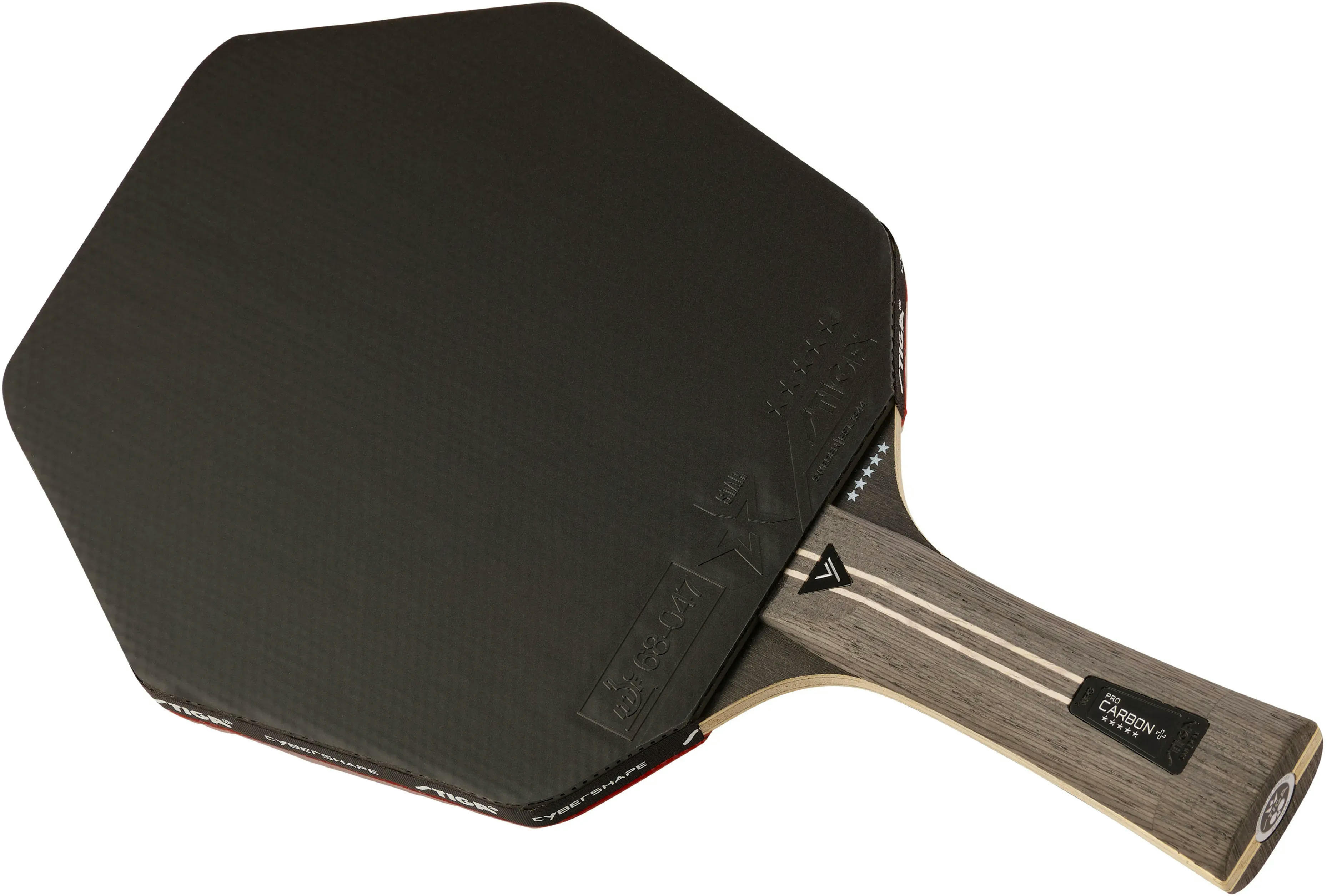 Ракетка для настільного тенісу Stiga Pro Carbon Plus Cybershape 5 Star FL (1215-0401-35)фото