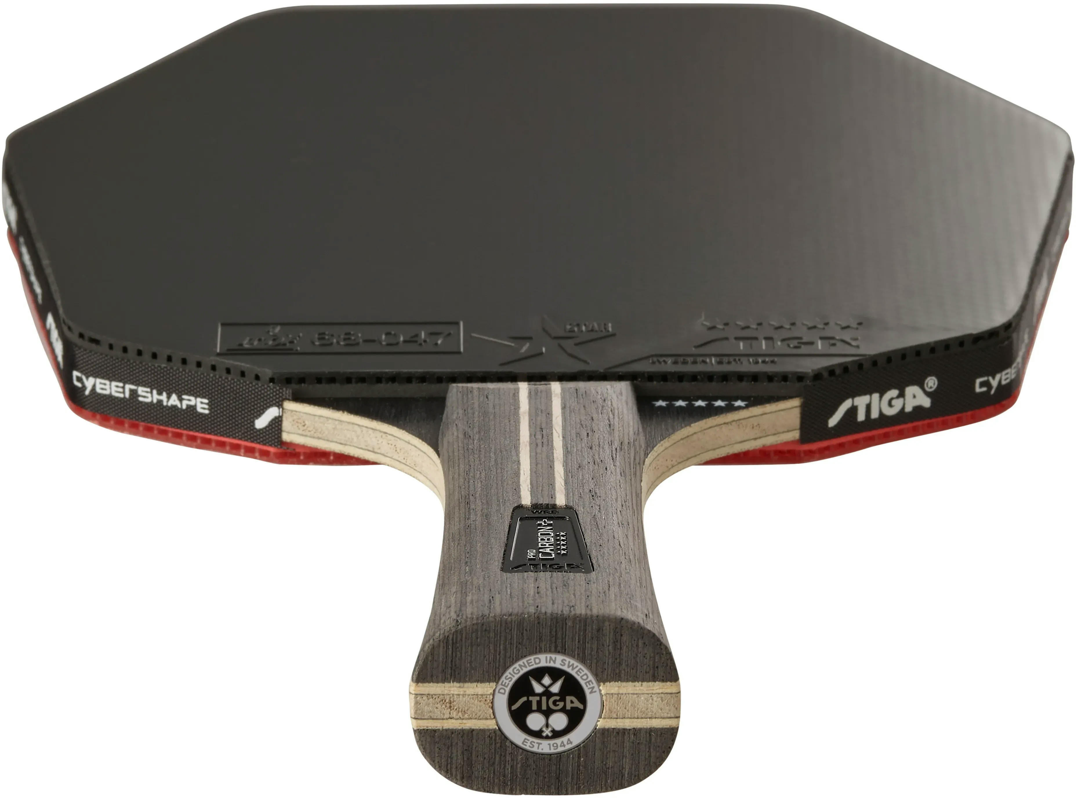 Ракетка для настільного тенісу Stiga Pro Carbon Plus Cybershape 5 Star FL (1215-0401-35)фото
