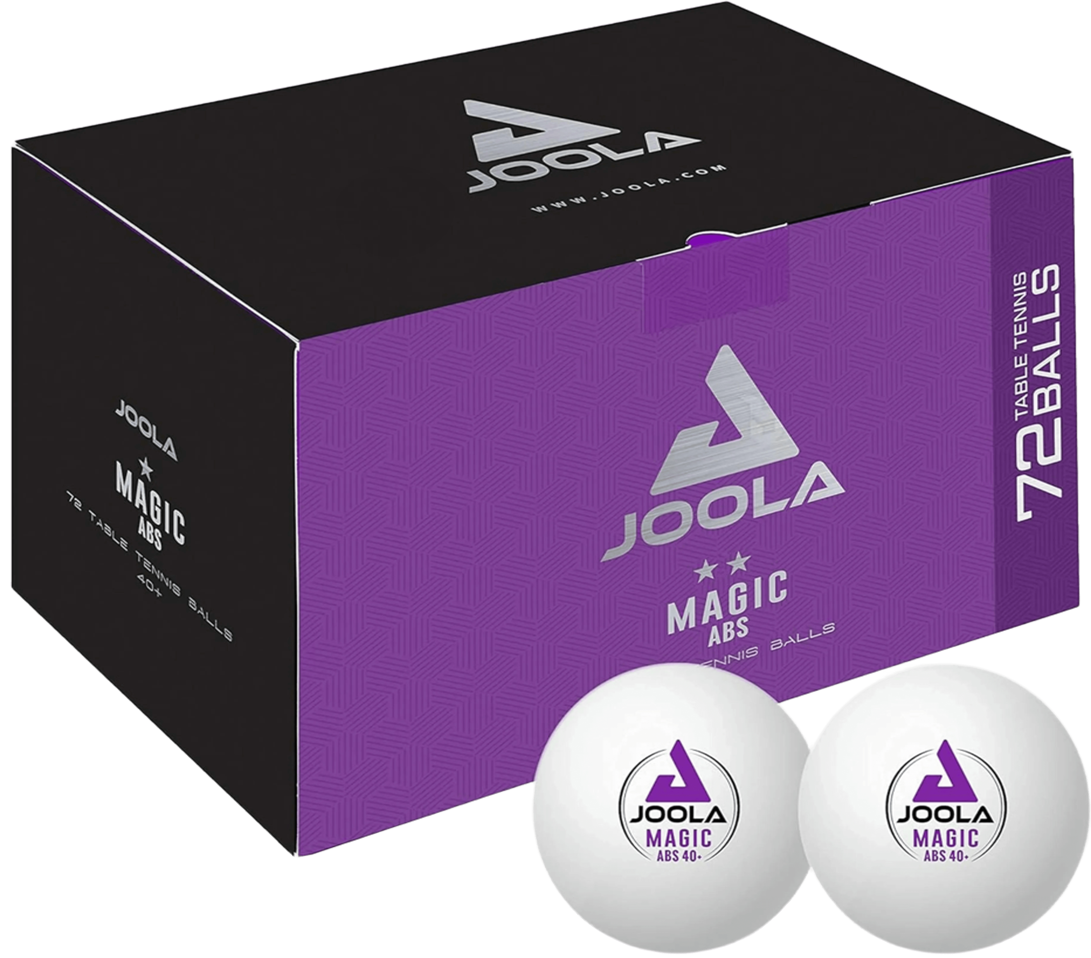 М'ячі для настільного тенісу Joola Magic ABS 40+ White 72шт (44216)фото3