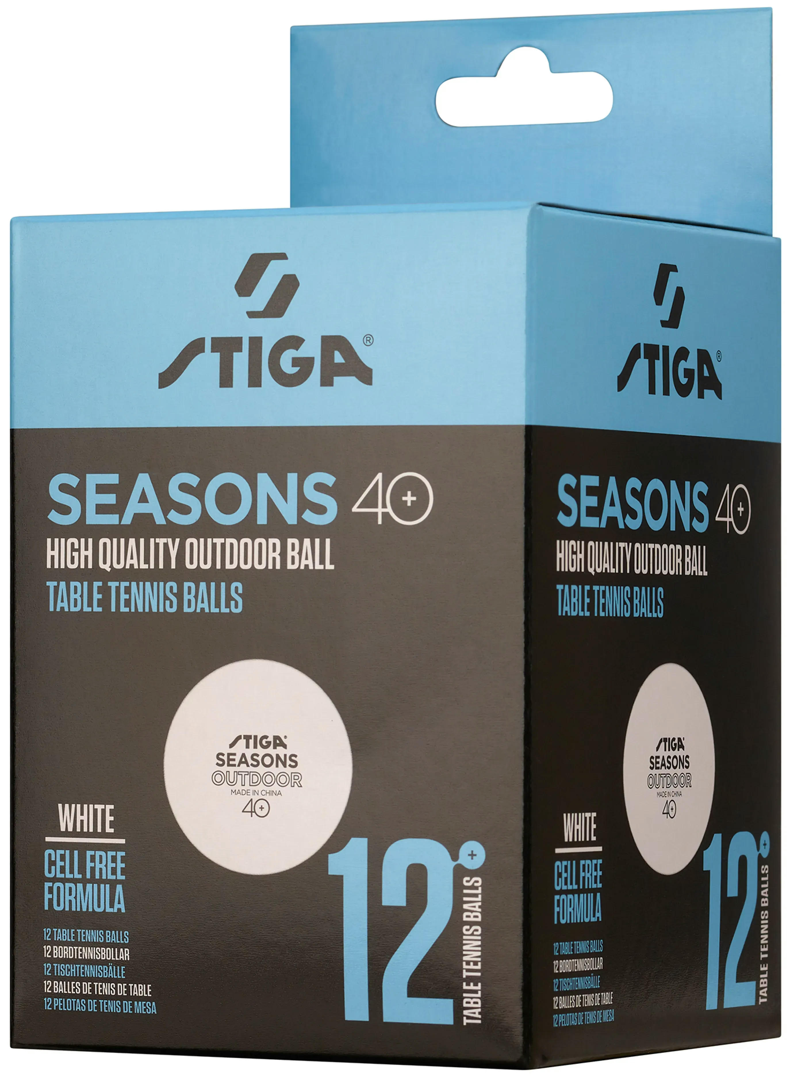 М'ячі для настільного тенісу Stiga Seasons, White 12шт (1110-2810-12)фото2