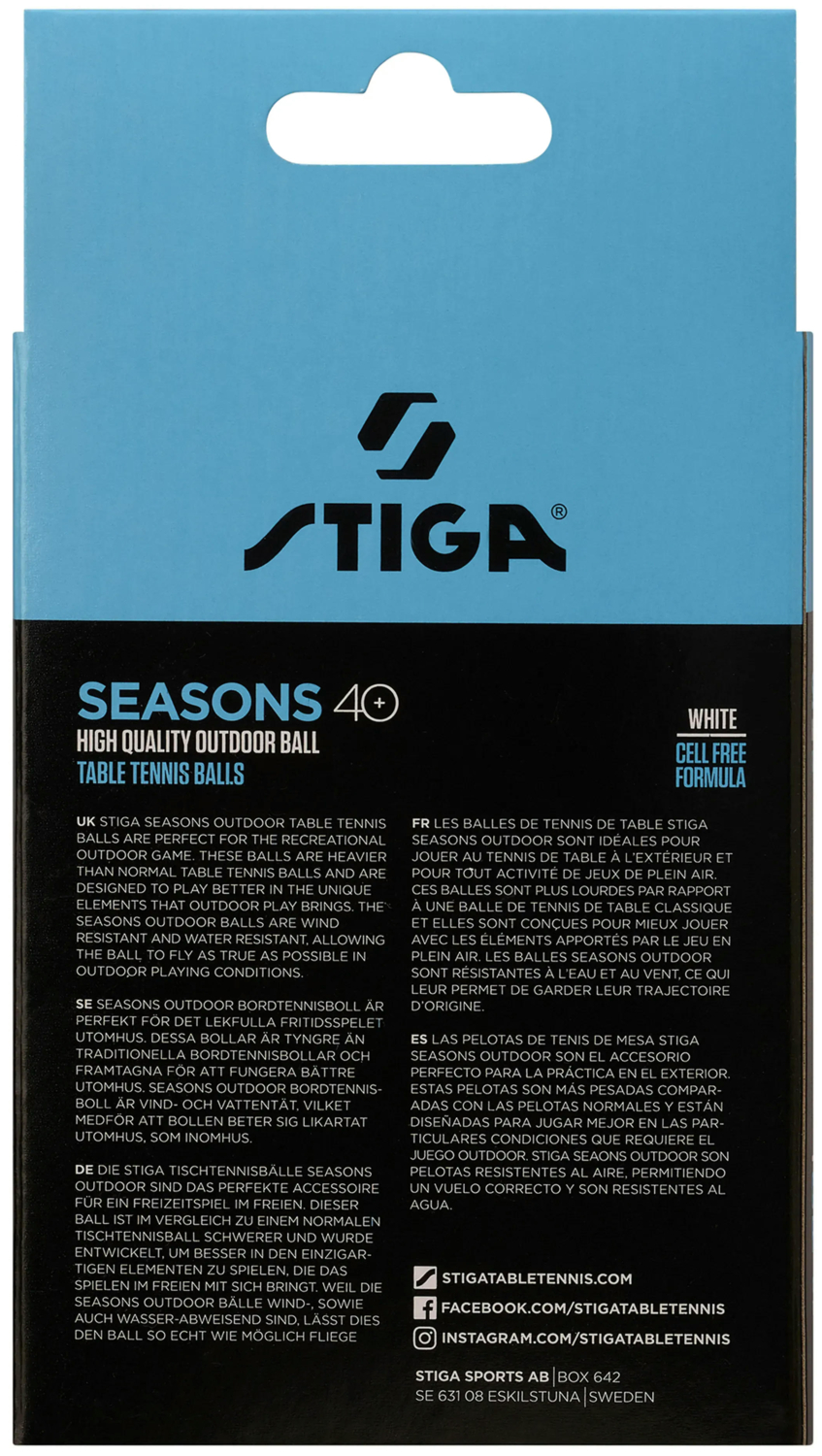 М'ячі для настільного тенісу Stiga Seasons, White 12шт (1110-2810-12)фото