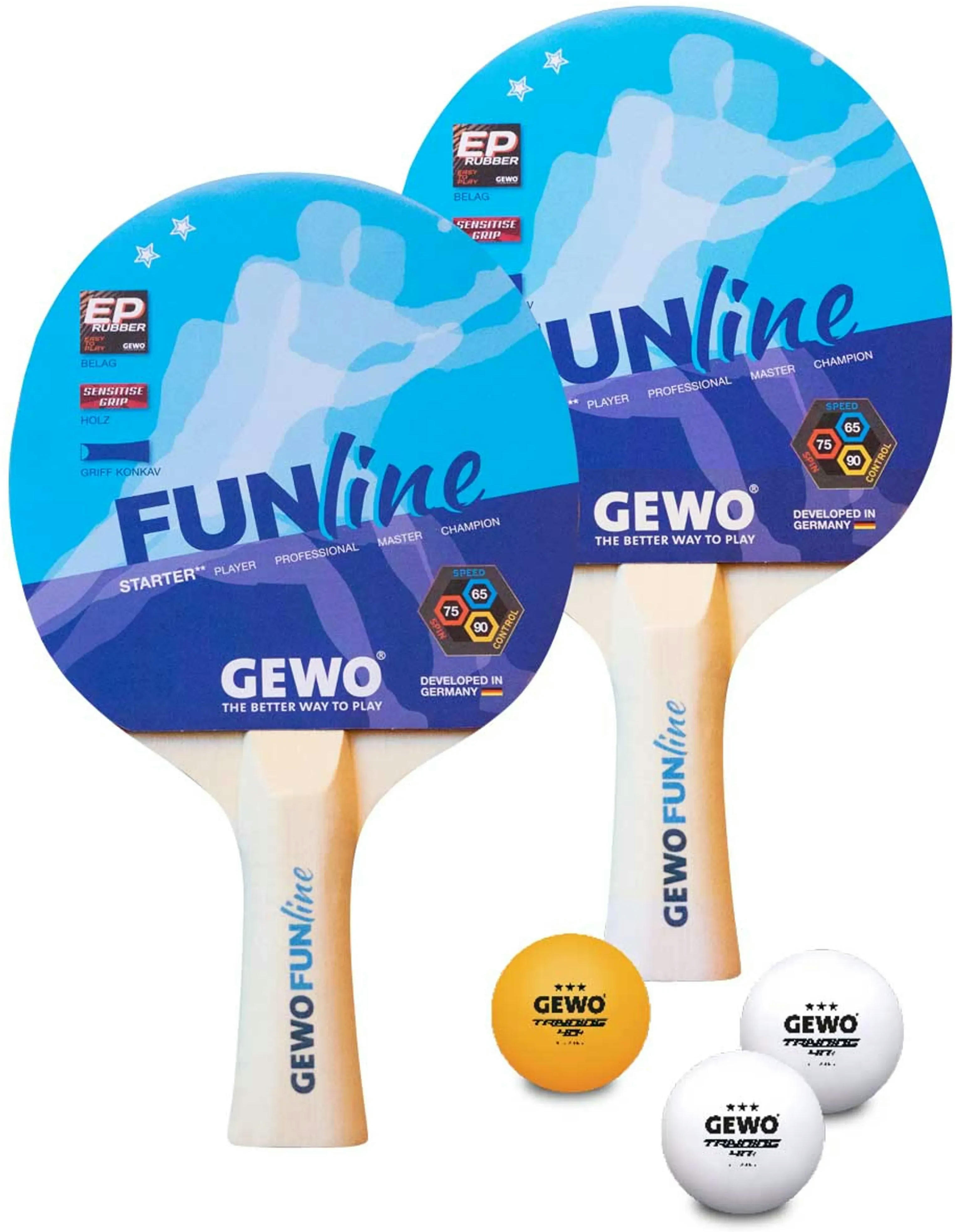 Набор для настольного тенниса Gewo Double-Fun 2 ракетки 3 мячика (96960000) фото 4