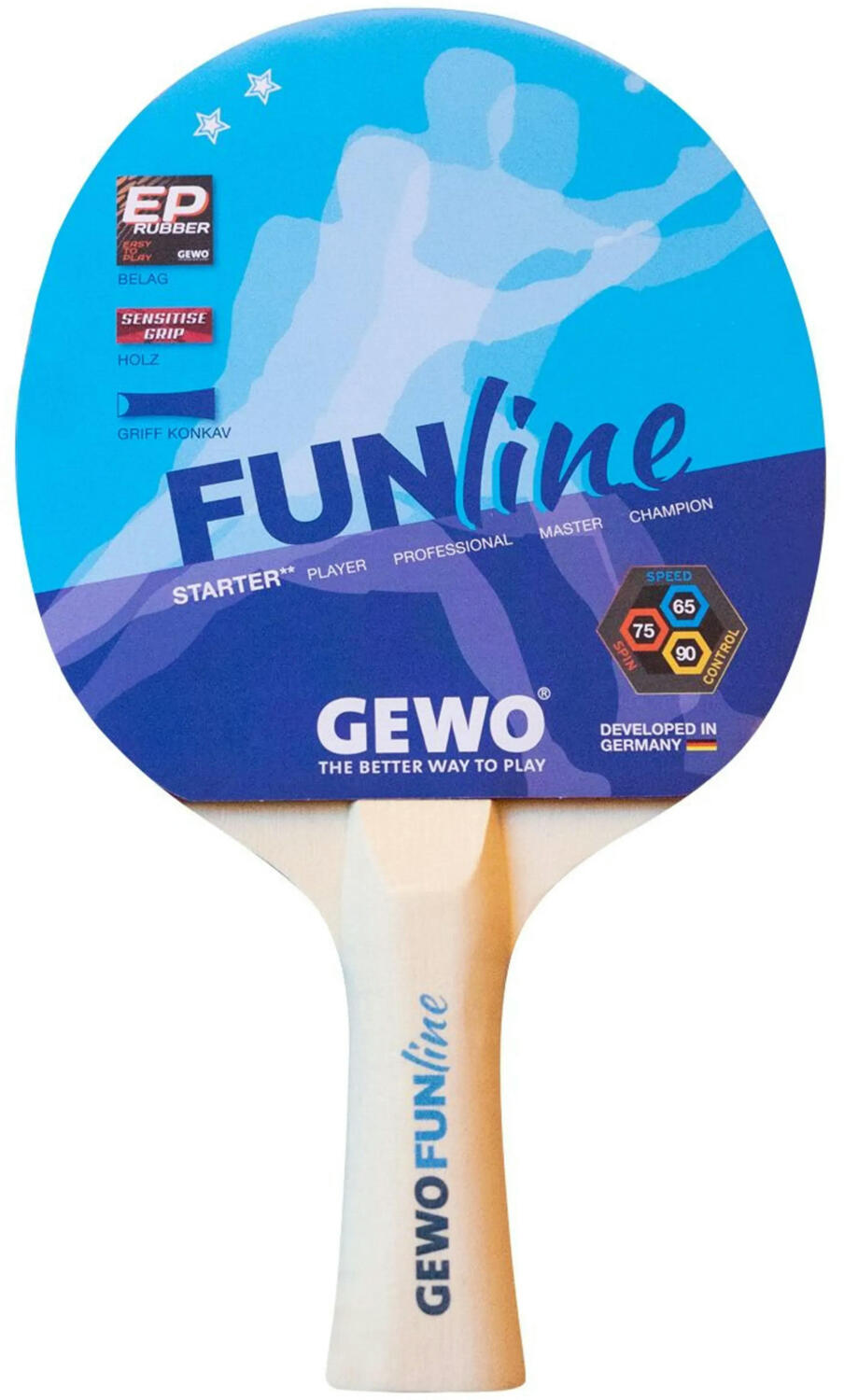 Набор для настольного тенниса Gewo Double-Fun 2 ракетки 3 мячика (96960000) фото