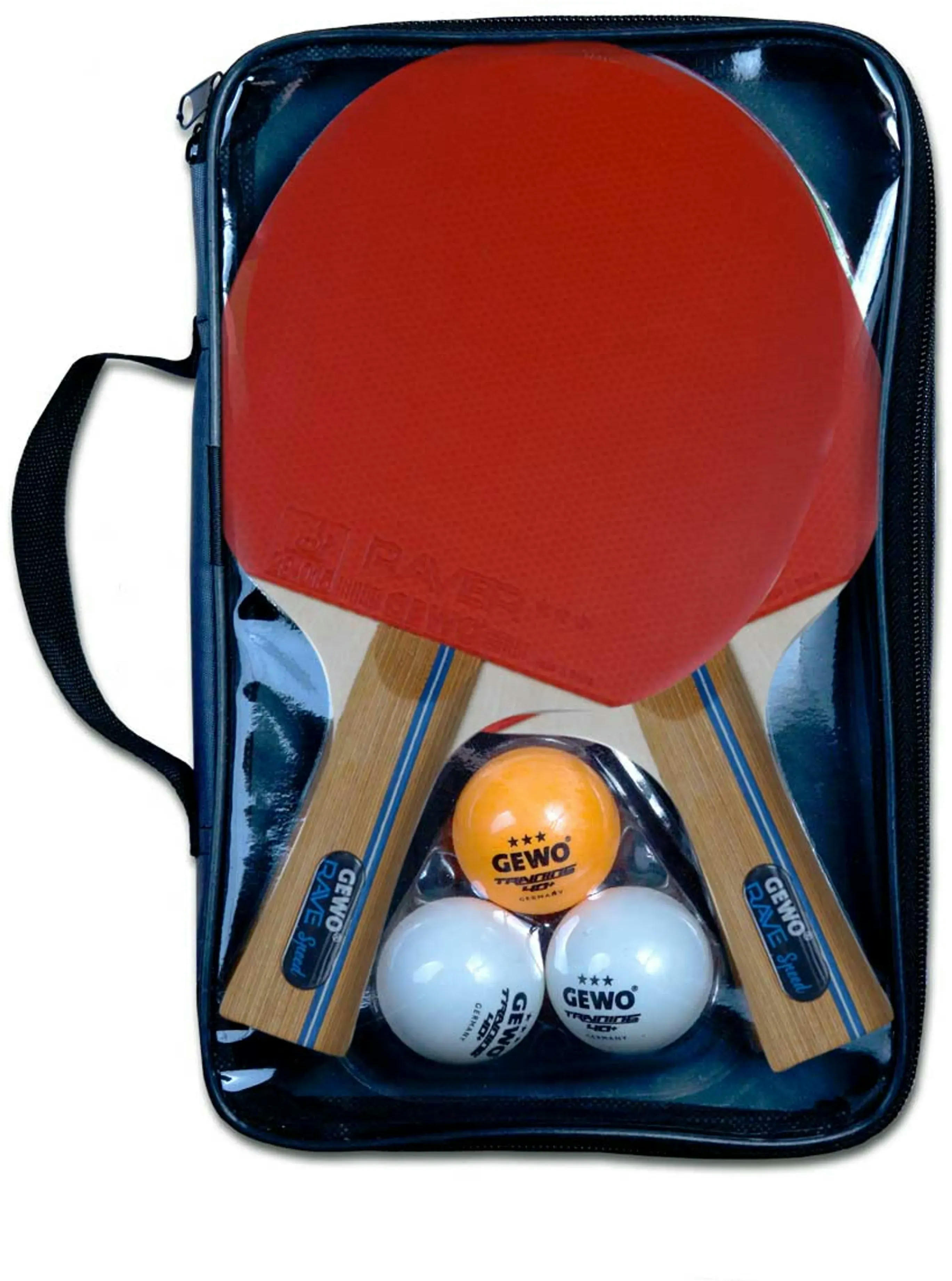 Набір для настільного тенісу Gewo Rave Speed 2 ракетки 3 м'ячика (86080000)фото