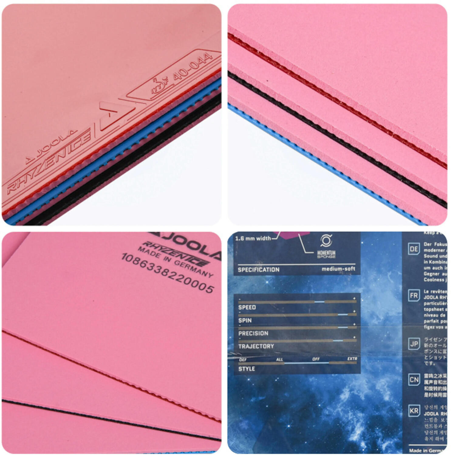 Накладка для ракетки Joola Rhyzen Ice 2.0 Black (70566) фото